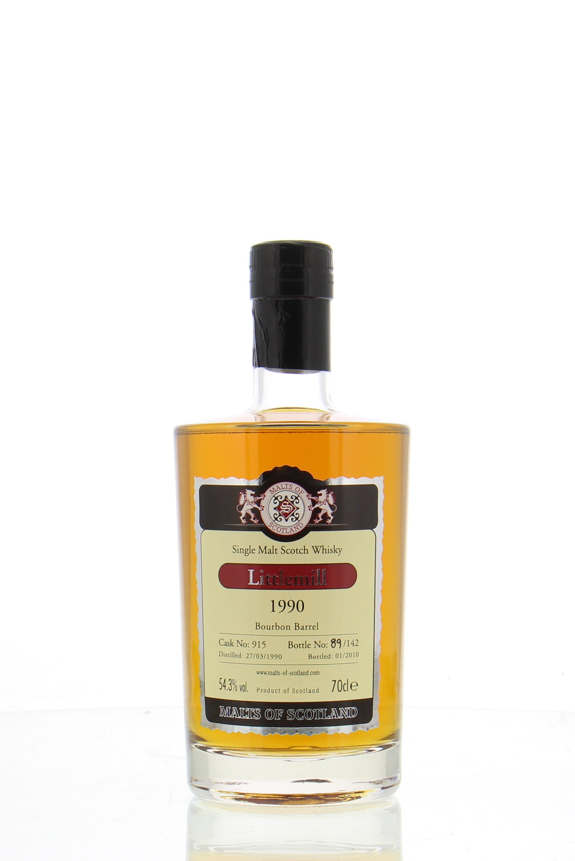 Littlemill - 19 Years Old Malts of Scotland Cask:915 54.3% 1990 NO OC INCLUDED!