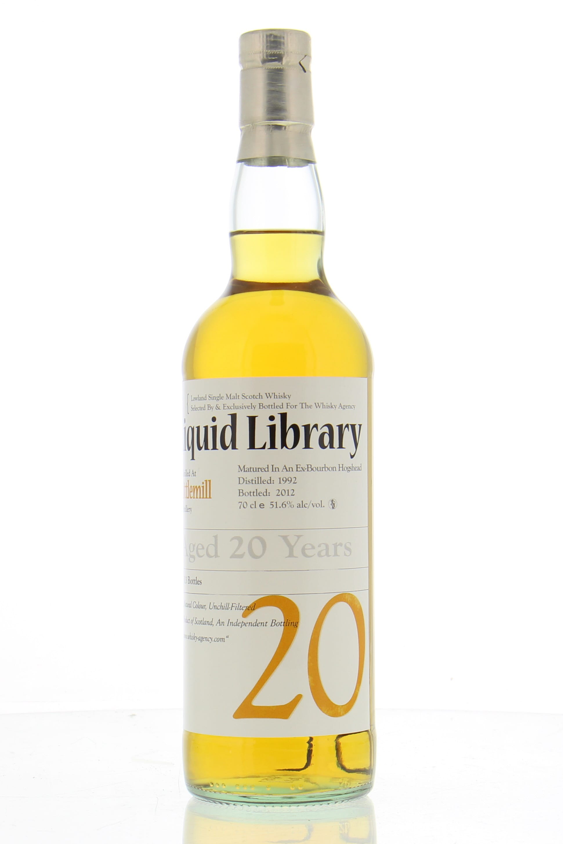 Littlemill - 20 Years Old The Whisky Agency Liquid Library 51.6% 1992 NO OC INCLUDED!
