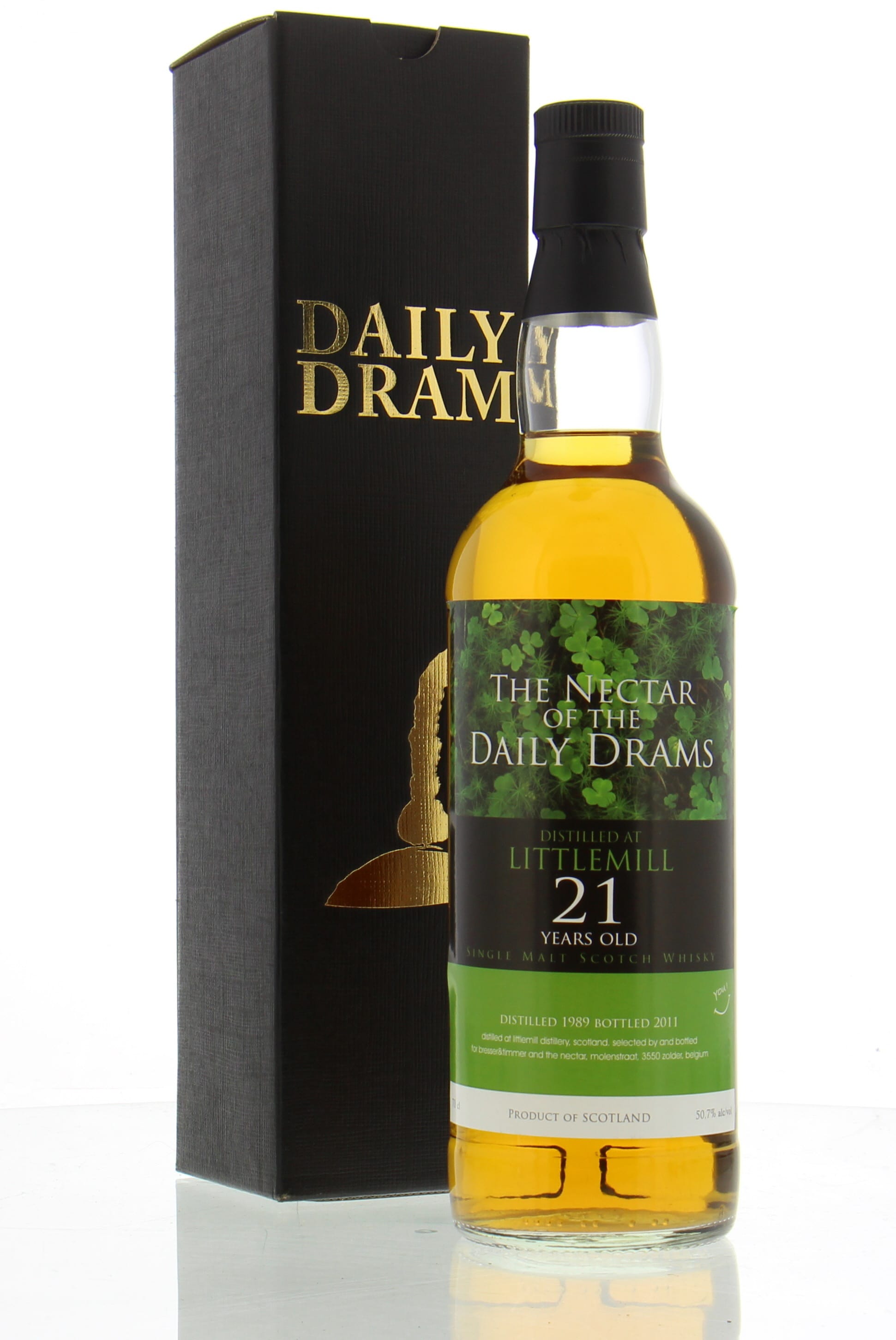 Littlemill - 21 Years Old The Nectar of the Daily Drams 50.7% 1990 NO OC INCLUDED!
