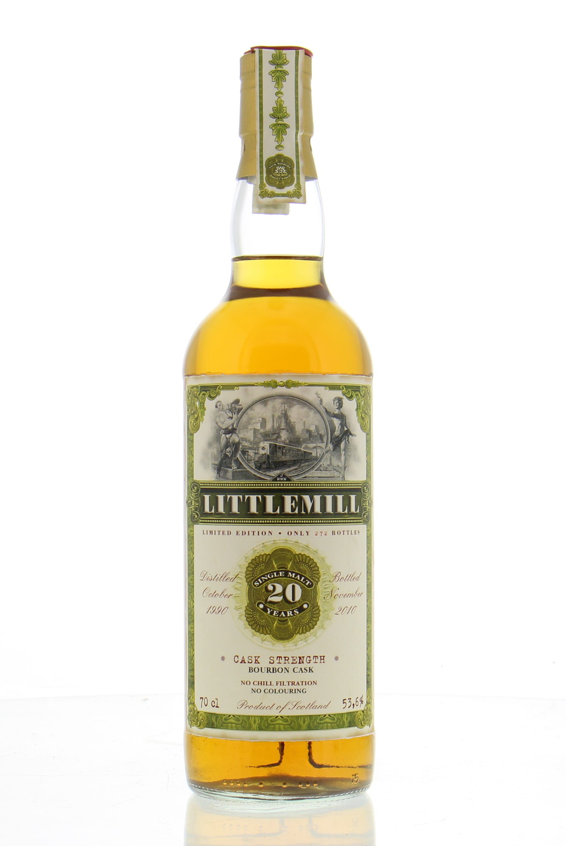Littlemill - 20 Years Old Old Train Line Cask:RN10-28 53.6% 1990 NO OC INCLUDED!