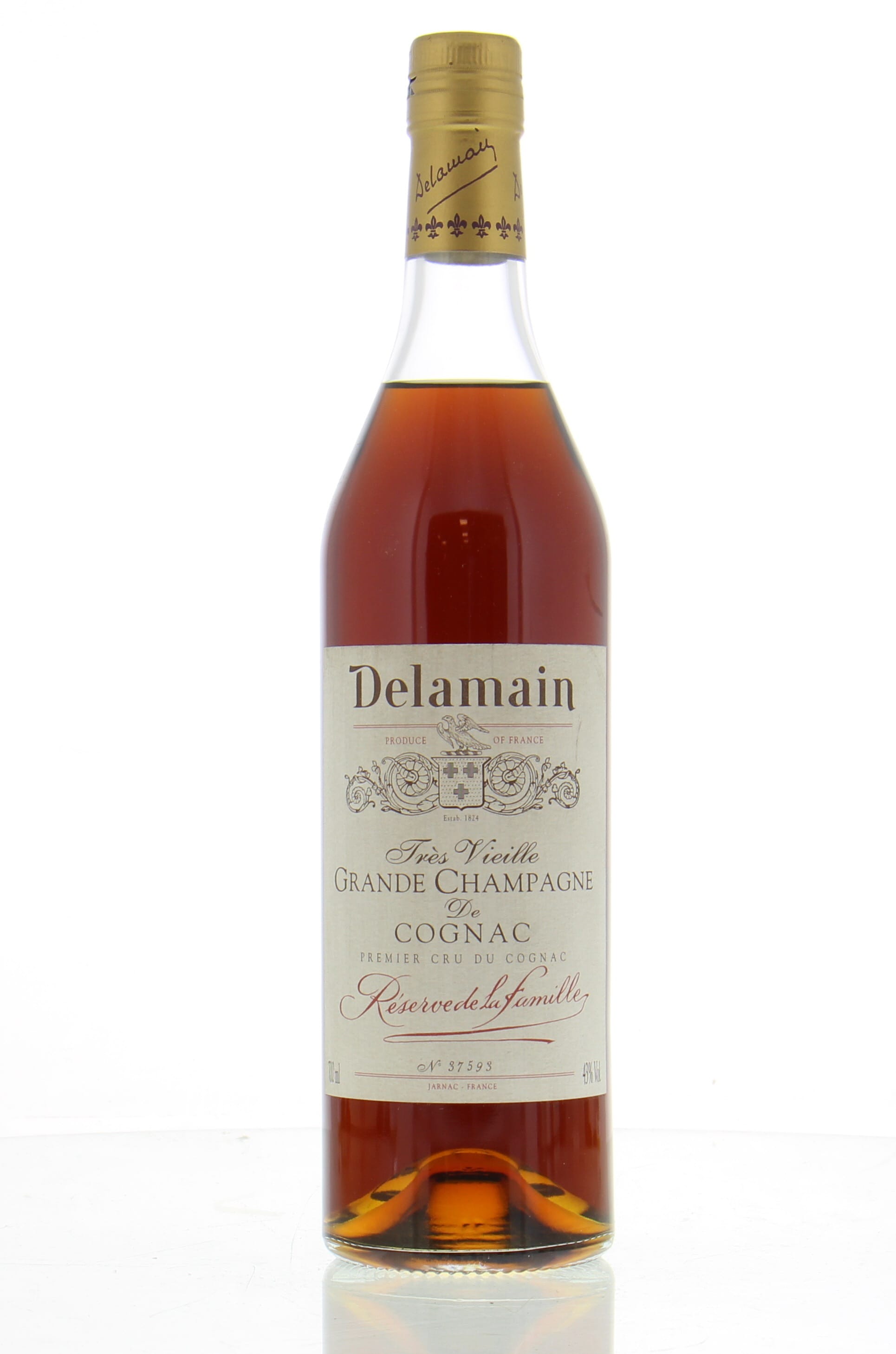 Delamain - Tres Vieille Grande Champagne Reserve la Famille 43% (Old Label) NV Perfect