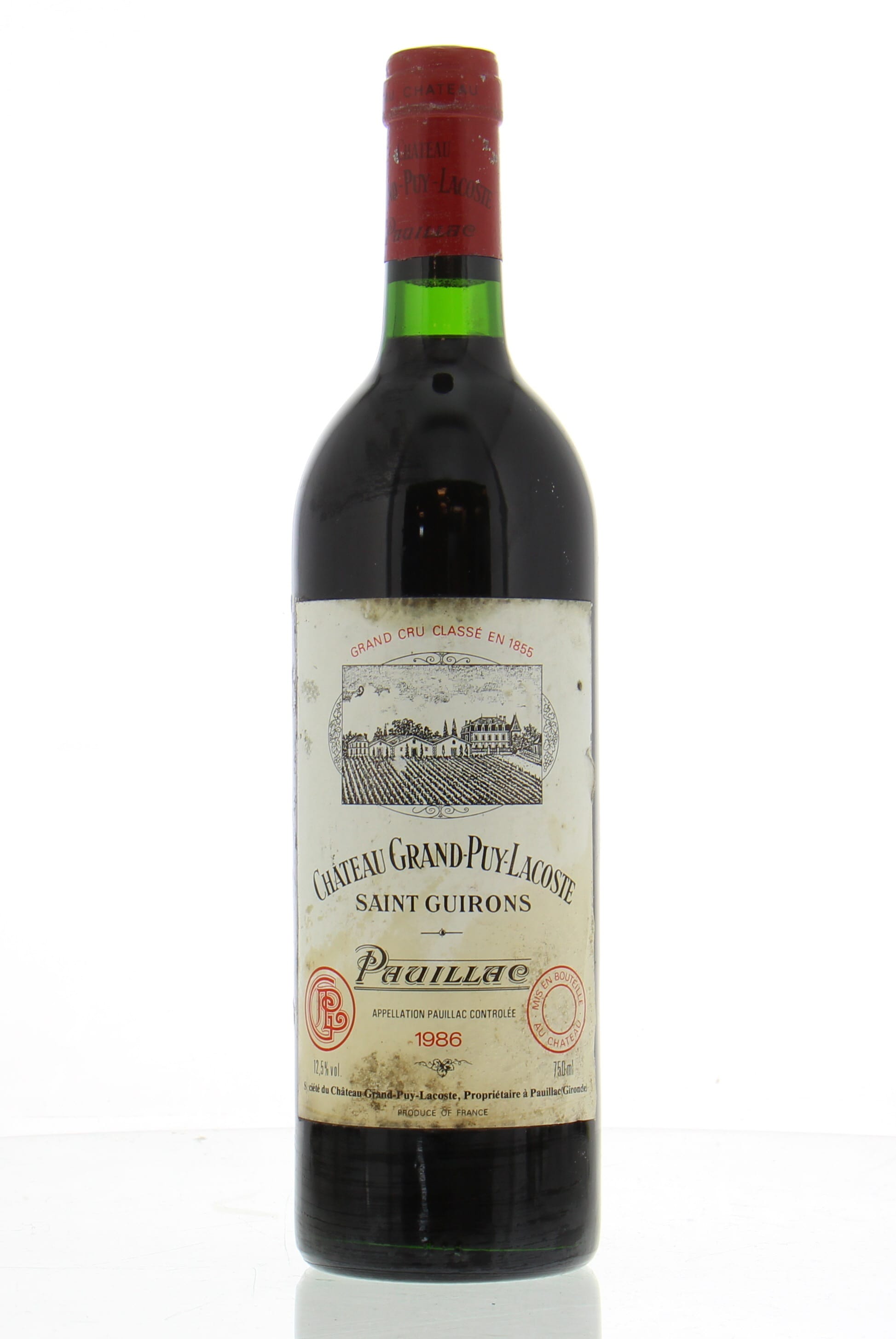 Chateau Grand Puy Lacoste - Chateau Grand Puy Lacoste 1986 Perfect