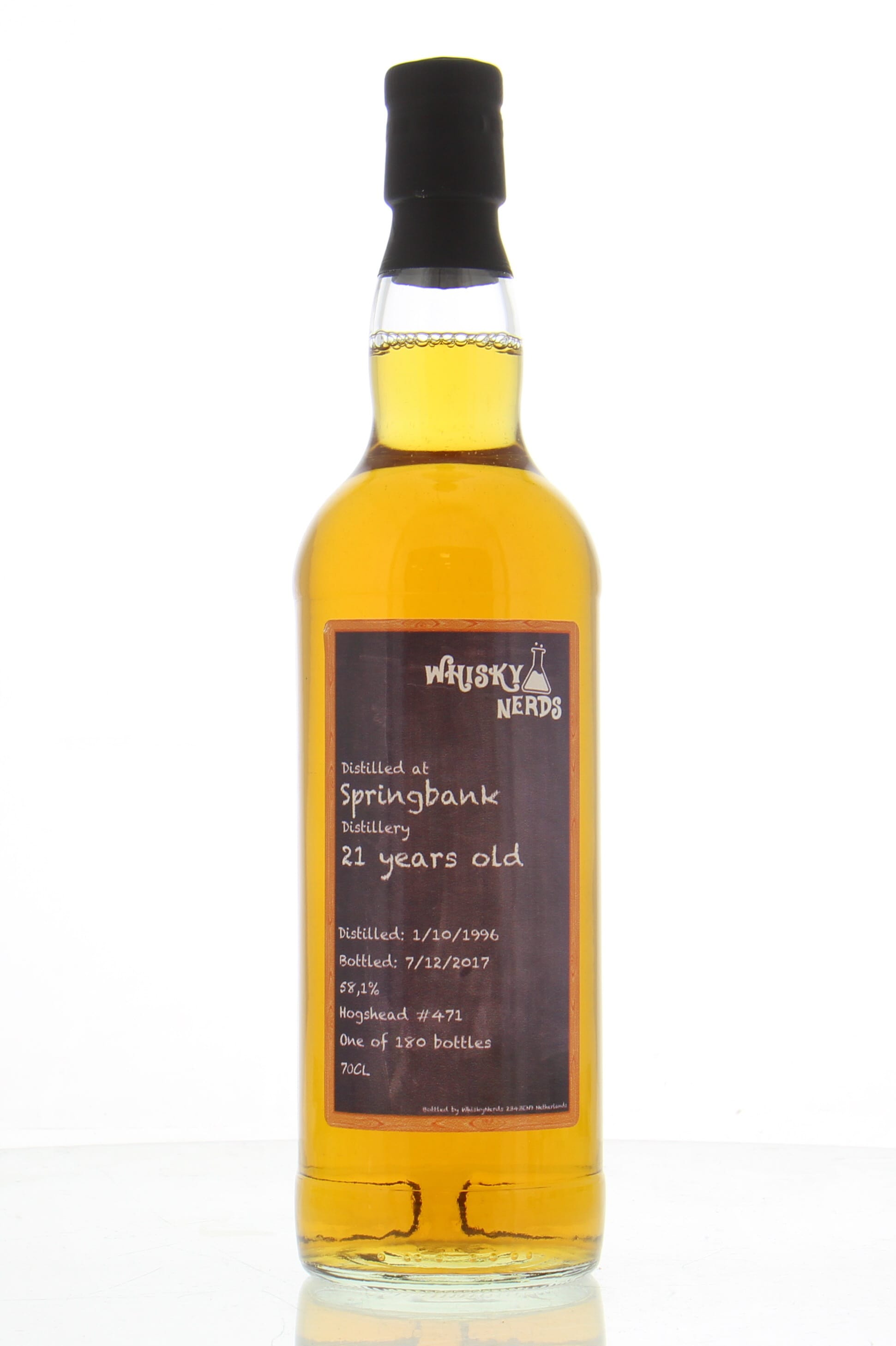 Springbank - 21 Years Old WhiskyNerds Cask 471 58.1% 1996 NO OC