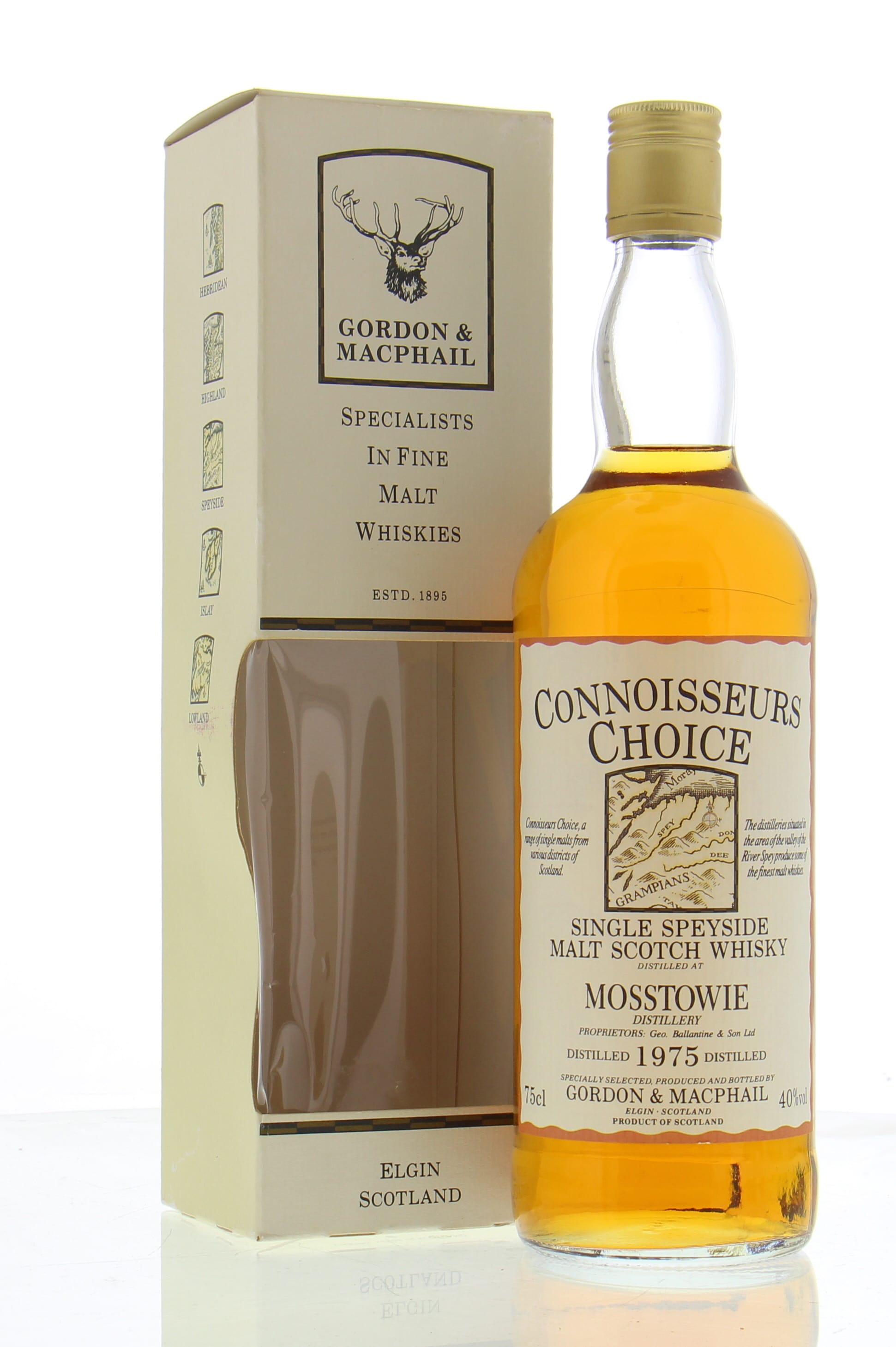 Mosstowie - 1975 Connoisseurs Choice 40% 1975 In Original Container