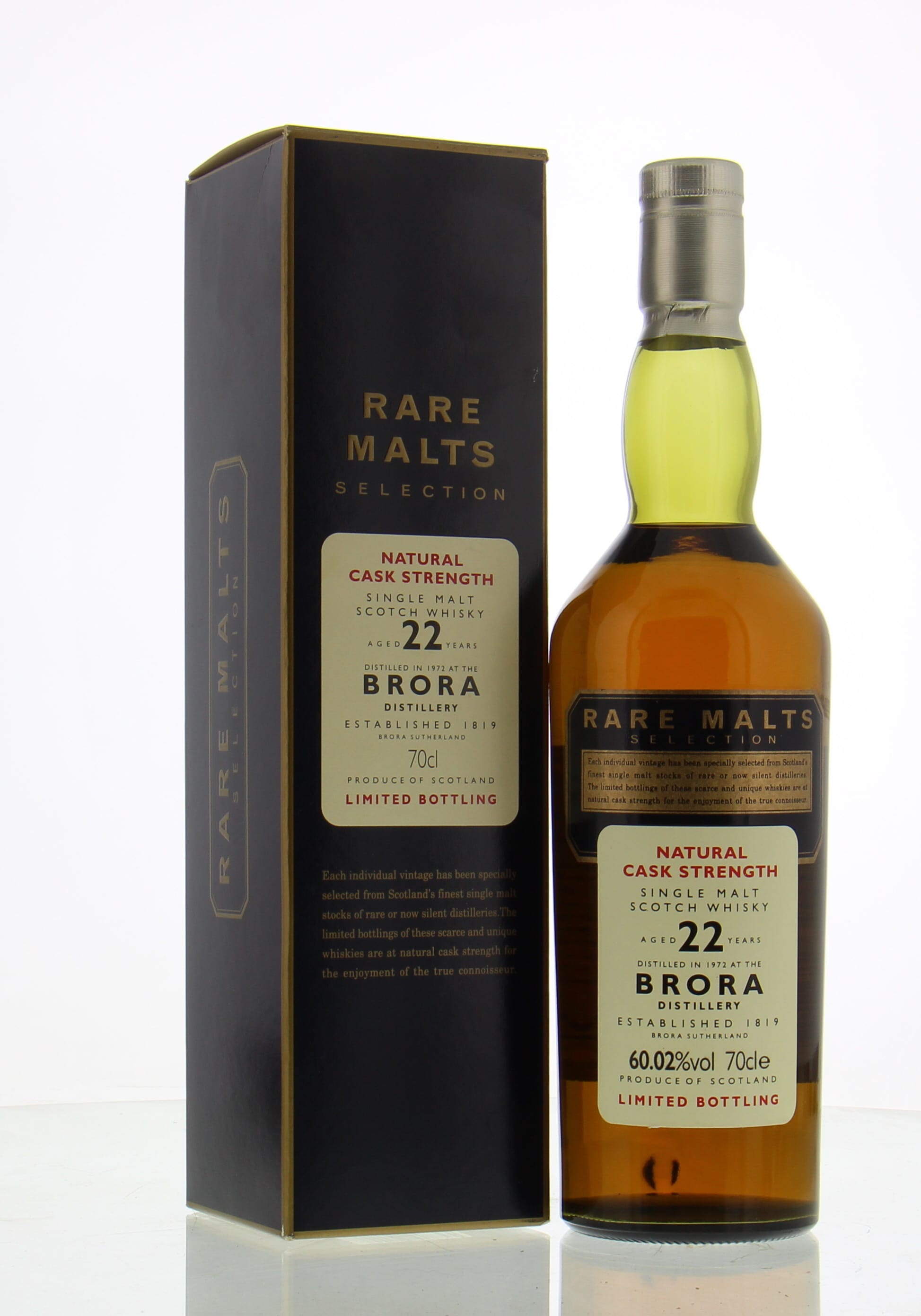 Brora - 22 Years Old 1972 Rare Malts Selection 60.02% 1972 In Original Container