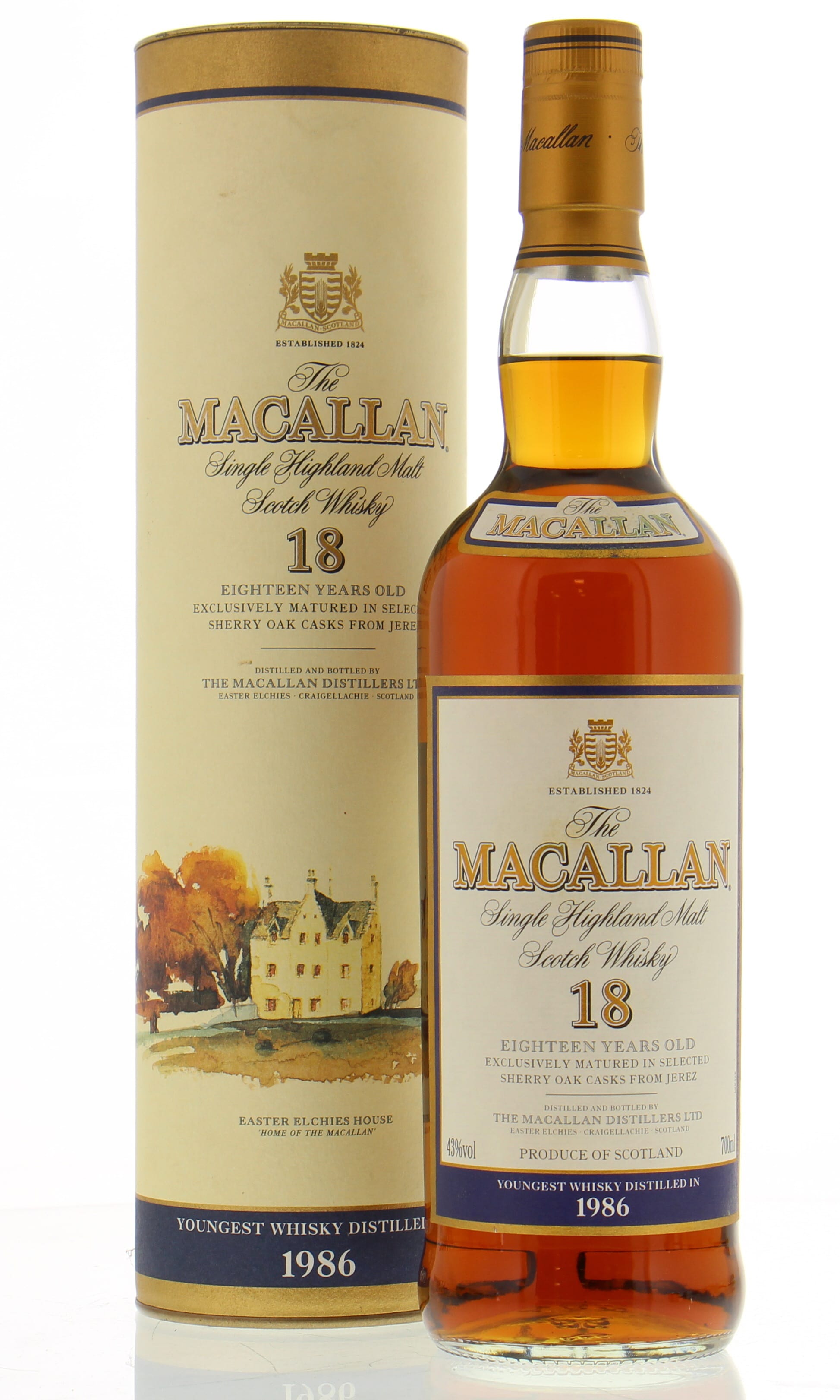 Macallan - 1986 Vintage 18 Years Old Sherry Cask 43% 1986