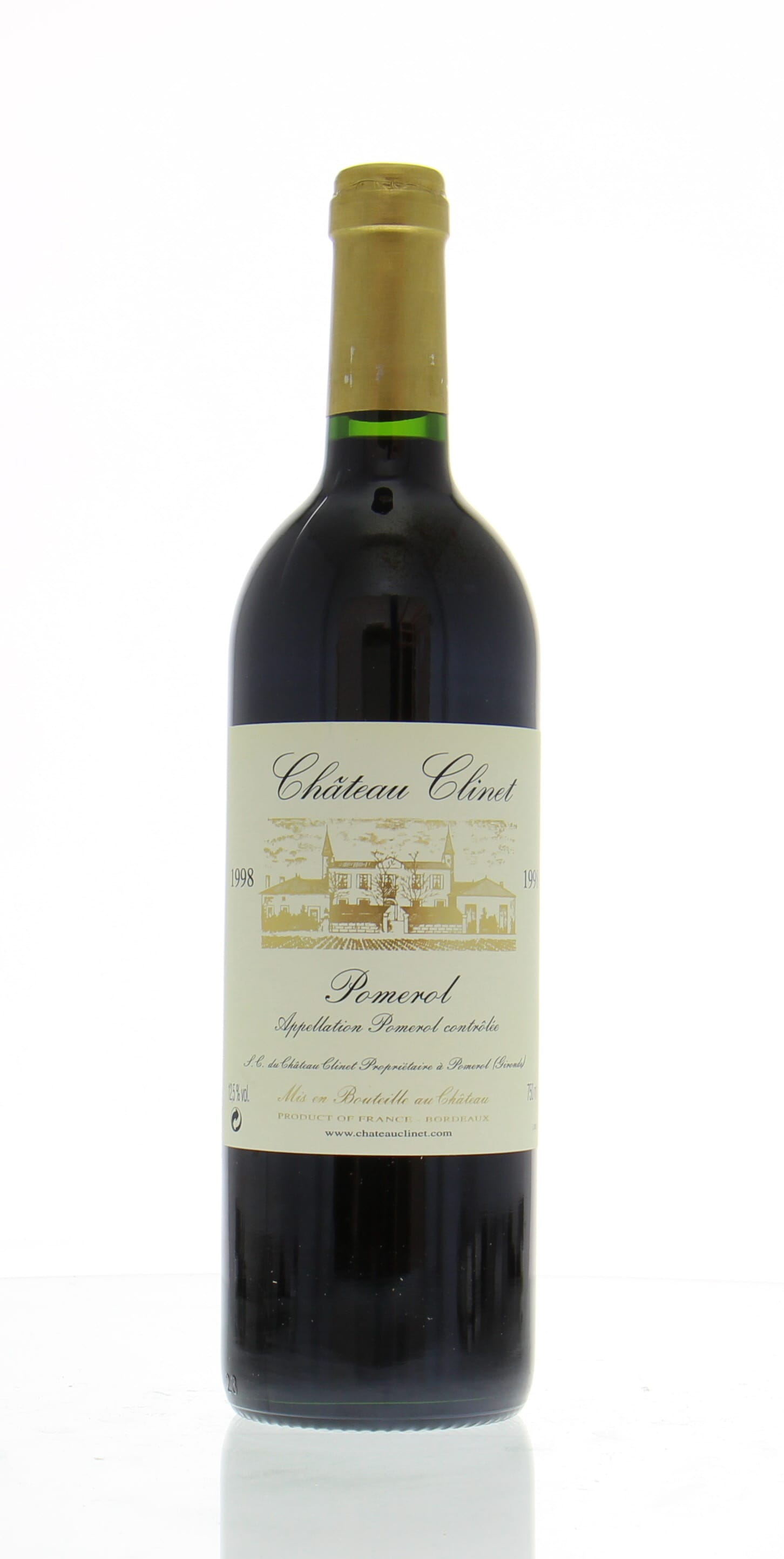 Chateau Clinet - Chateau Clinet 1998 From Original Wooden Case