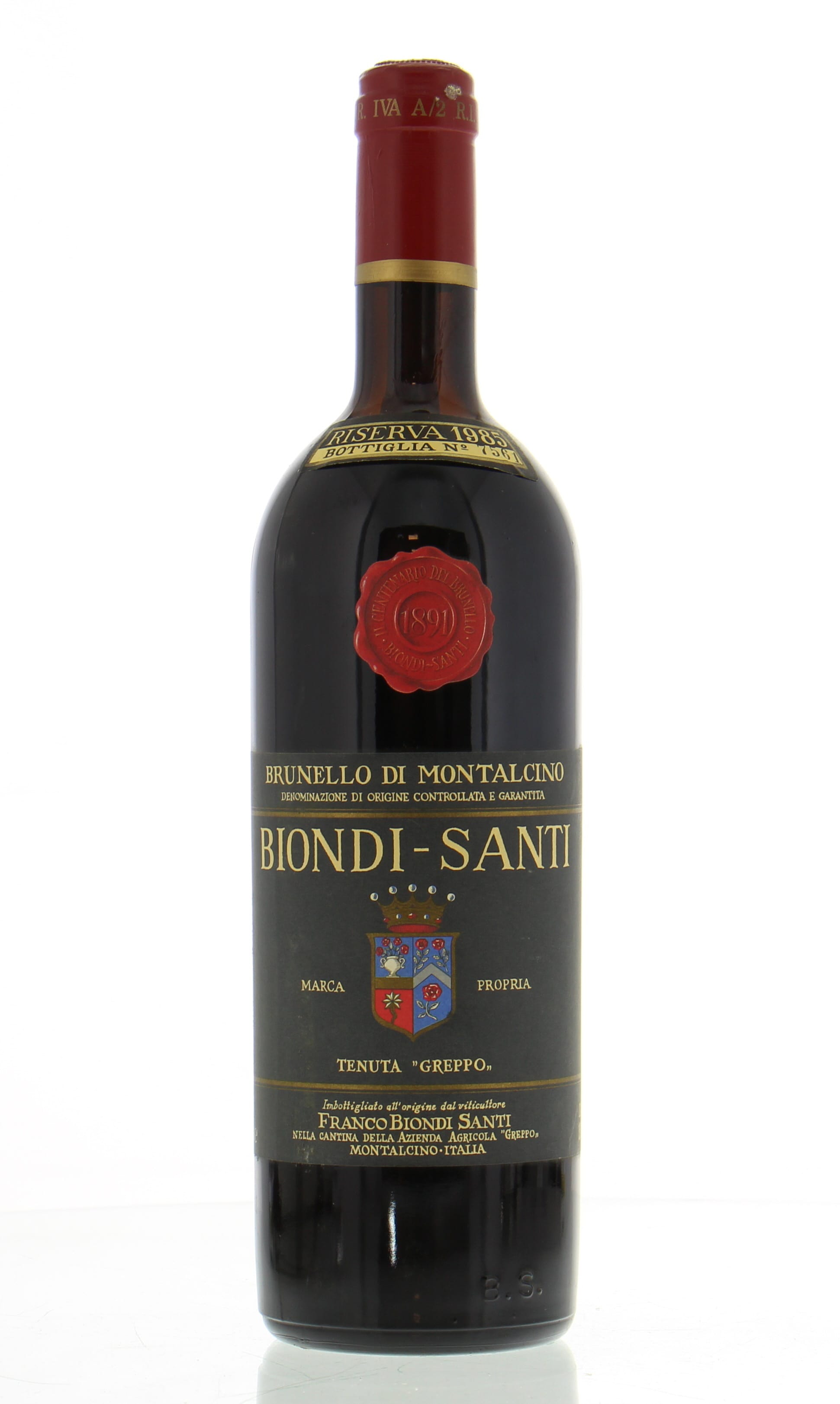 Biondi Santi - Brunello Riserva Greppo 1985 Top Shoulder