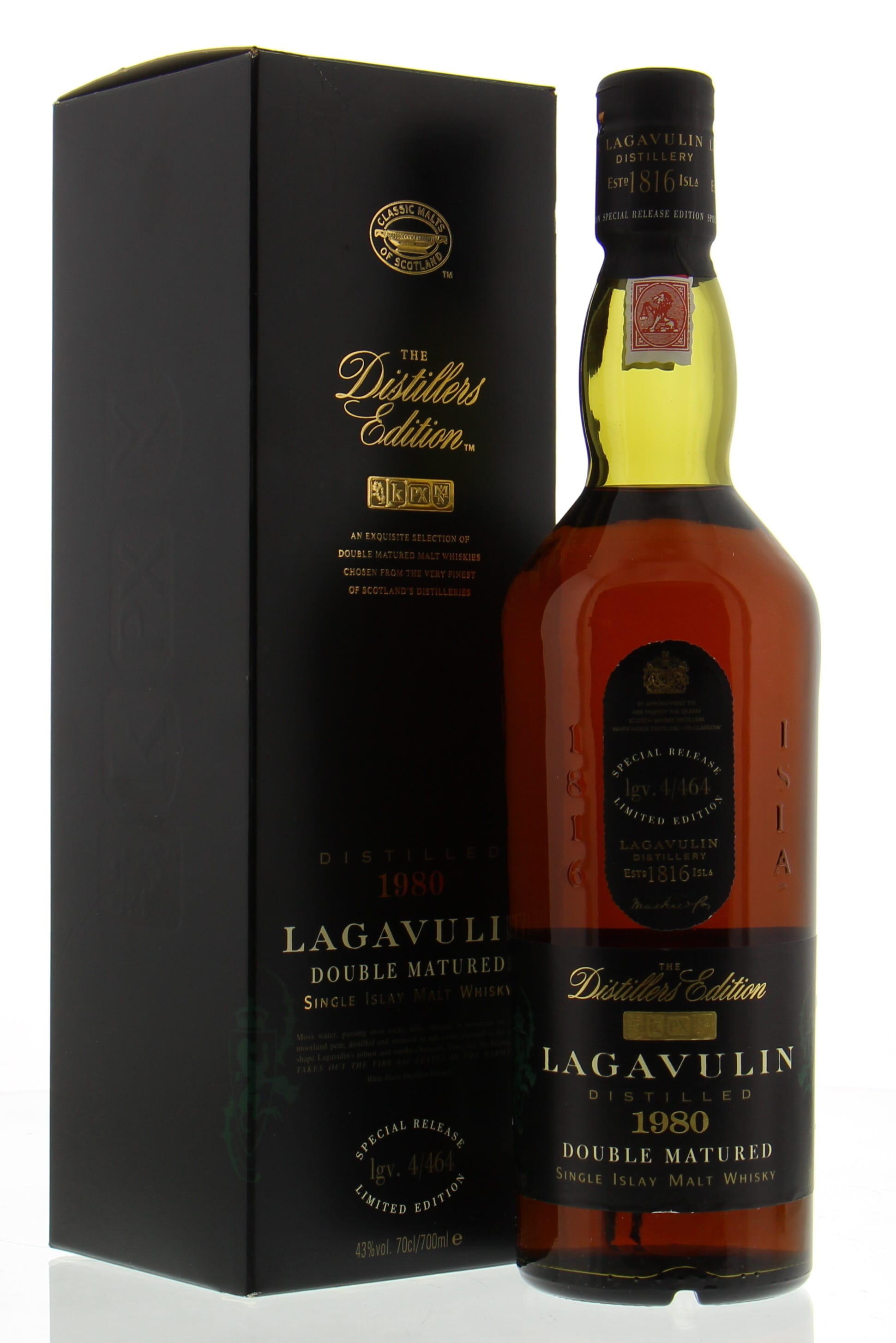 Lagavulin - 1980 Distillers Edition lgv.4/464 43% 1980 NO OC INCLUDED!