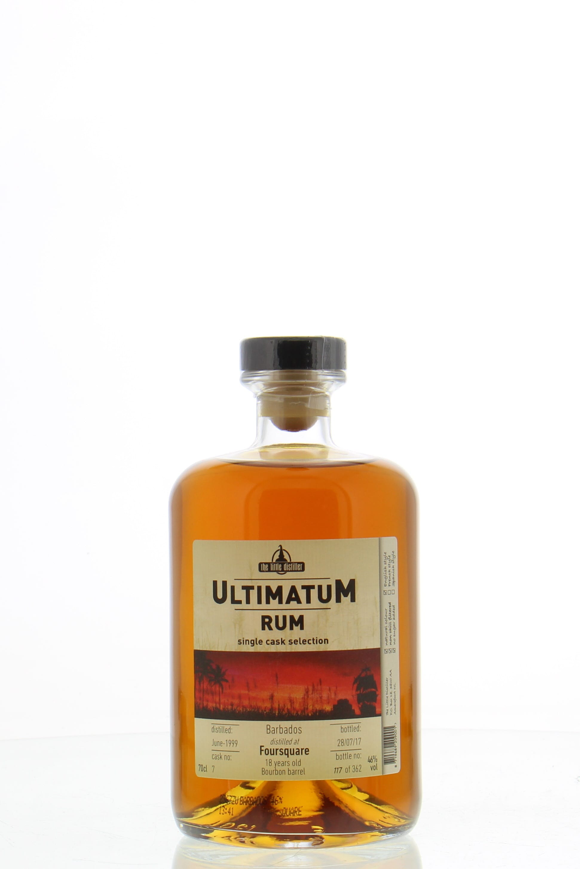 Foursquare - 18 Years Old Ultimatum Rum Single Cask 7 46% 1999 Perfect