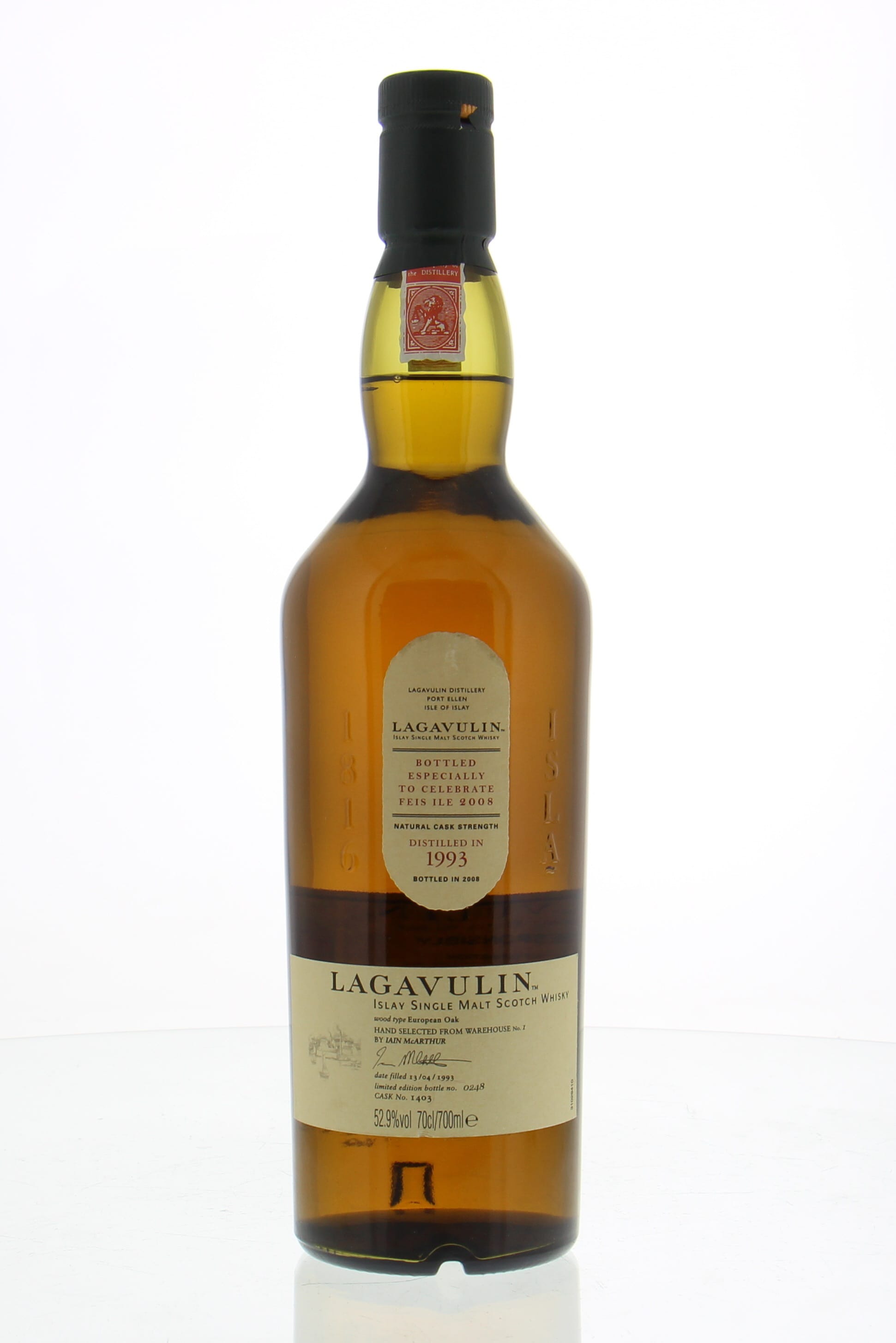 Lagavulin - 14 Years Old Feis Ile 2008 Cask 1403 52.9% NV In Original Container