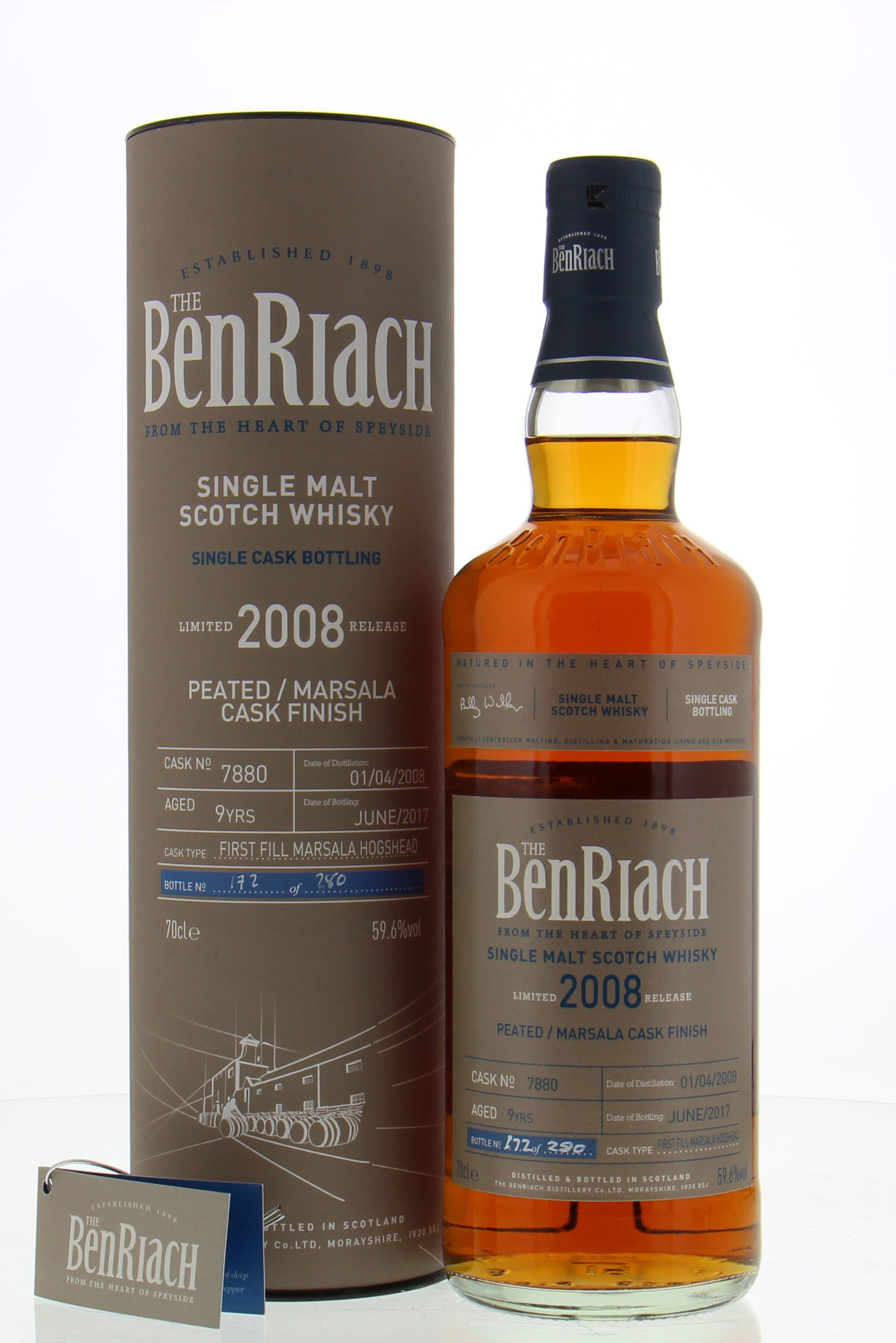 Benriach - 9 Years Old Batch 14 Single Cask 7880 59.6% 2008 In Original Container