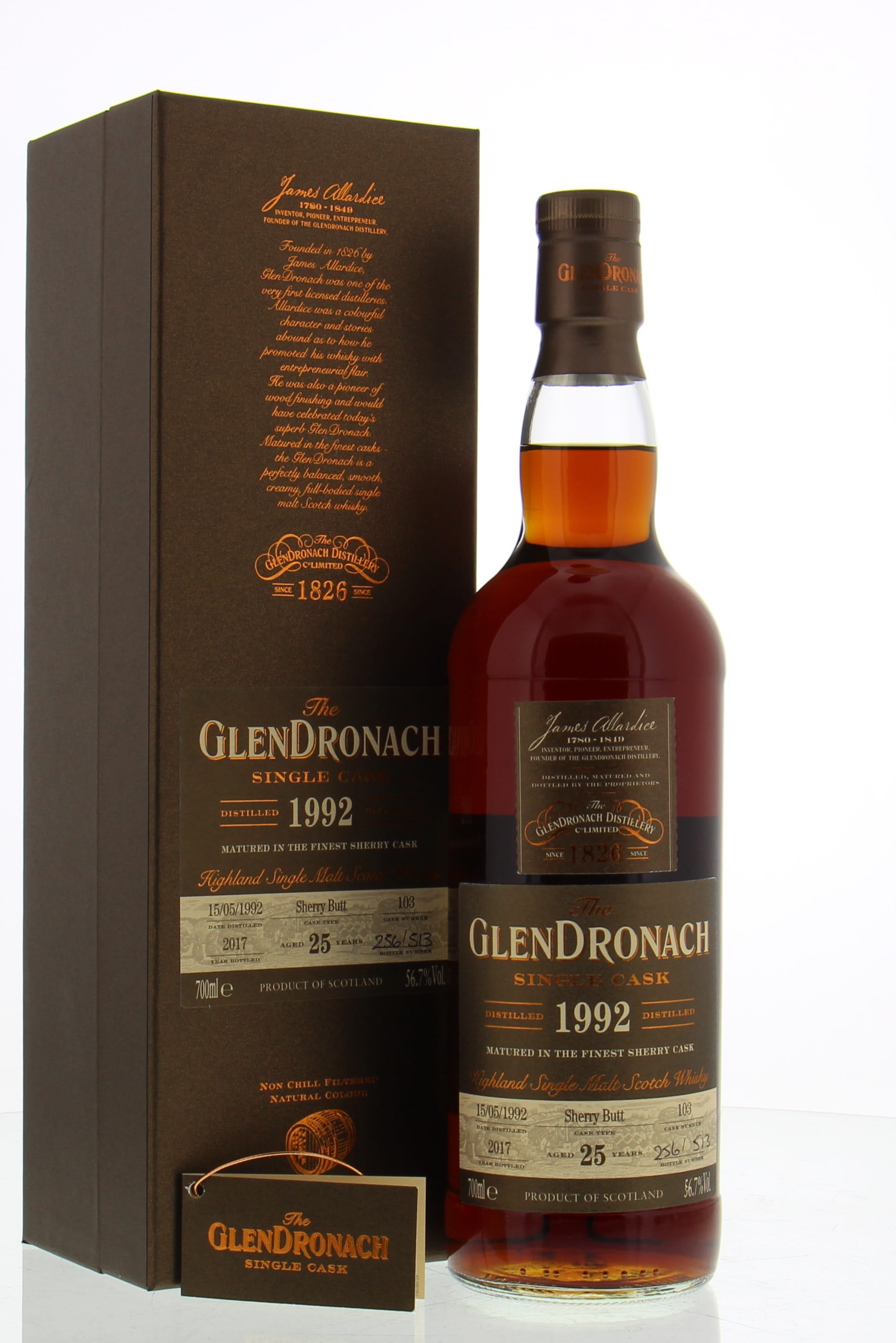 Glendronach - 25 Years Old Batch 16 Single Cask 103 56.7% 1992 In Original Container