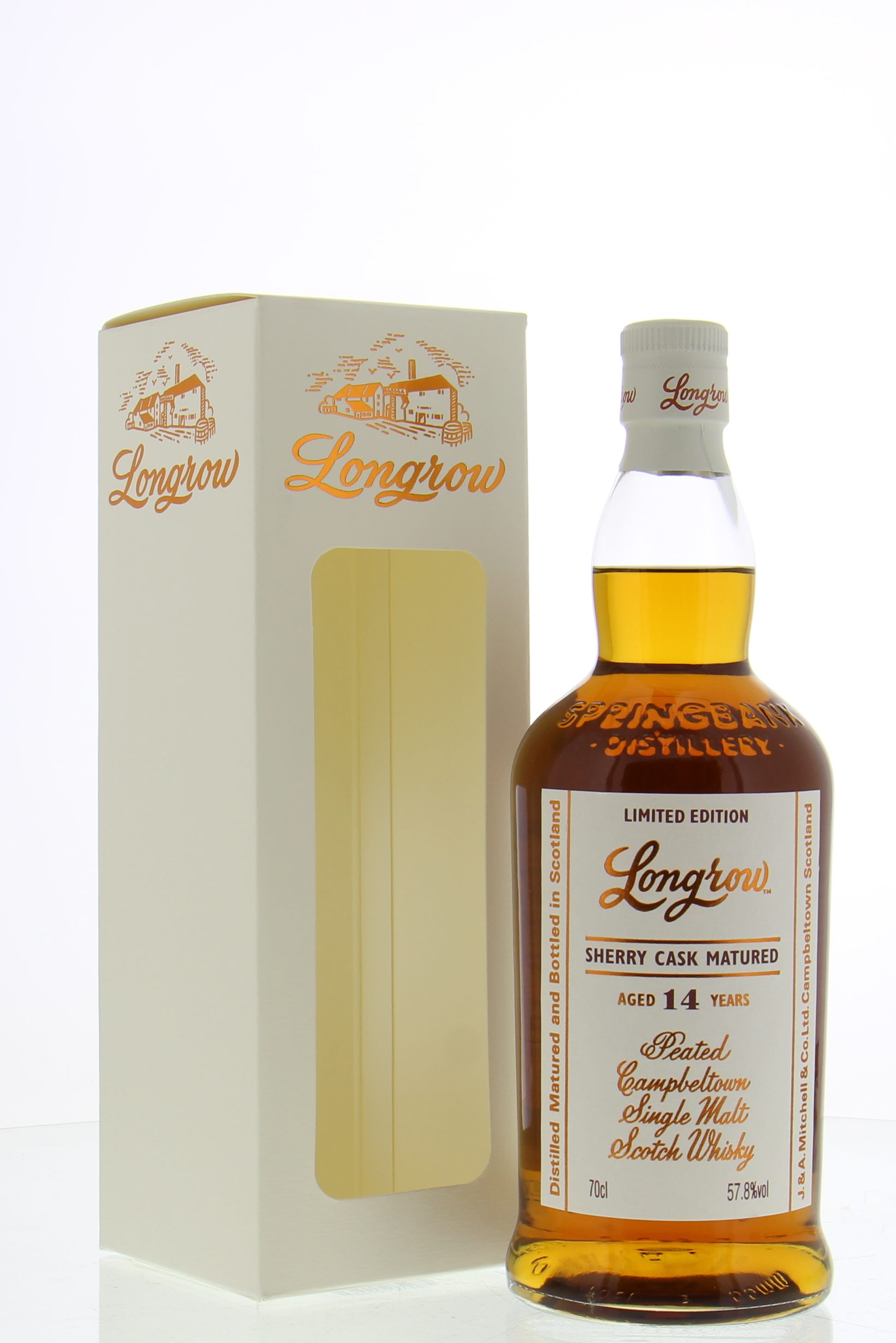 Longrow - 14 Years Old Sherry Cask Matured 57.8% 2003 In Original Container