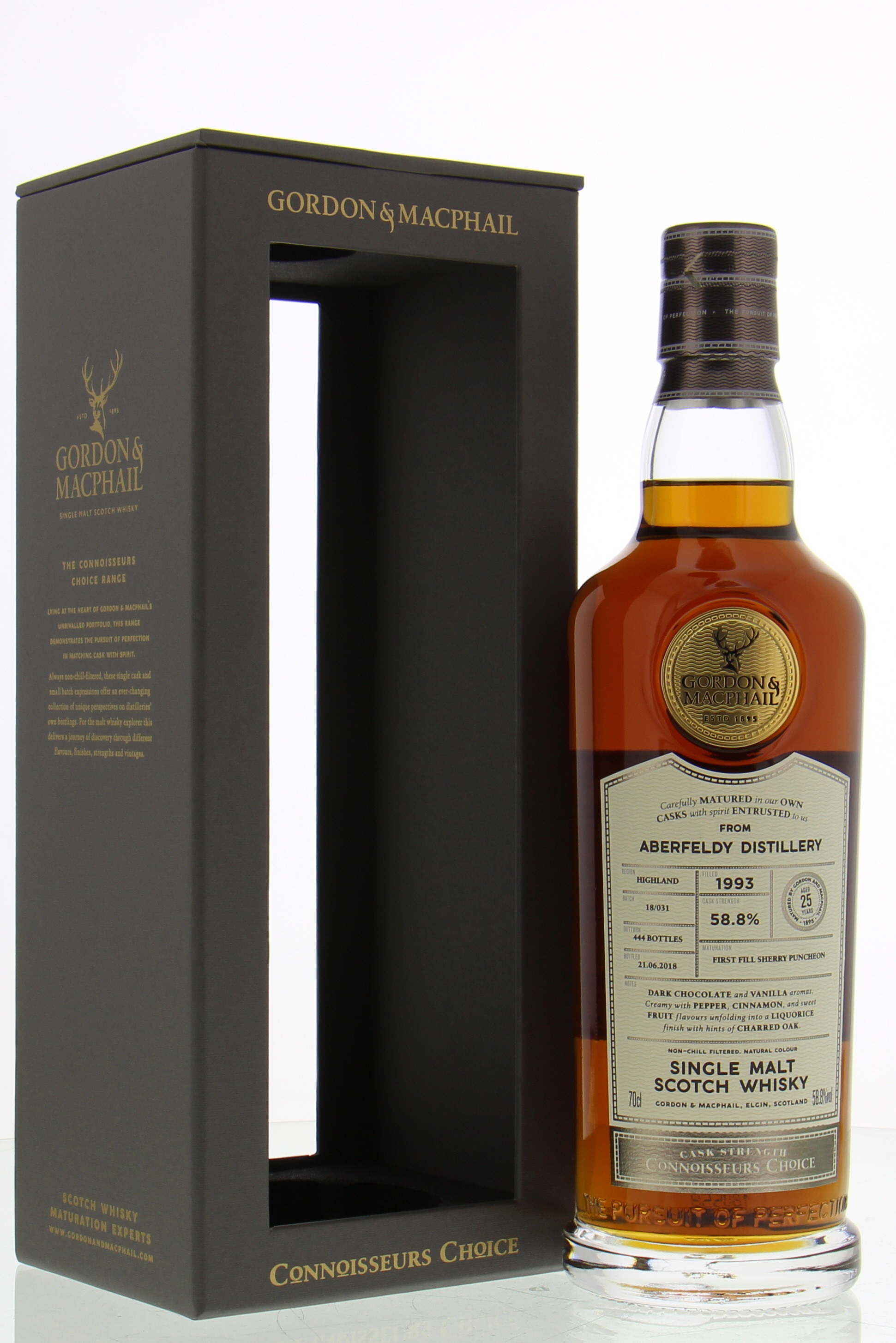 Aberfeldy - 25 Years Old Connoisseurs Choice Cask Strength Cask 4054 58.8% 1993 In Original Container