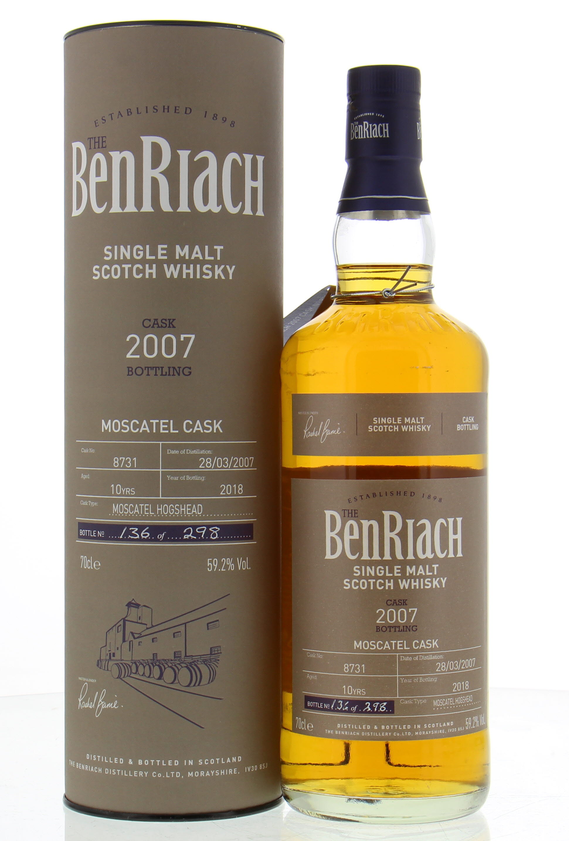 Benriach - 10 Years Old Batch 15 Single Cask 8731 59.2% 2007