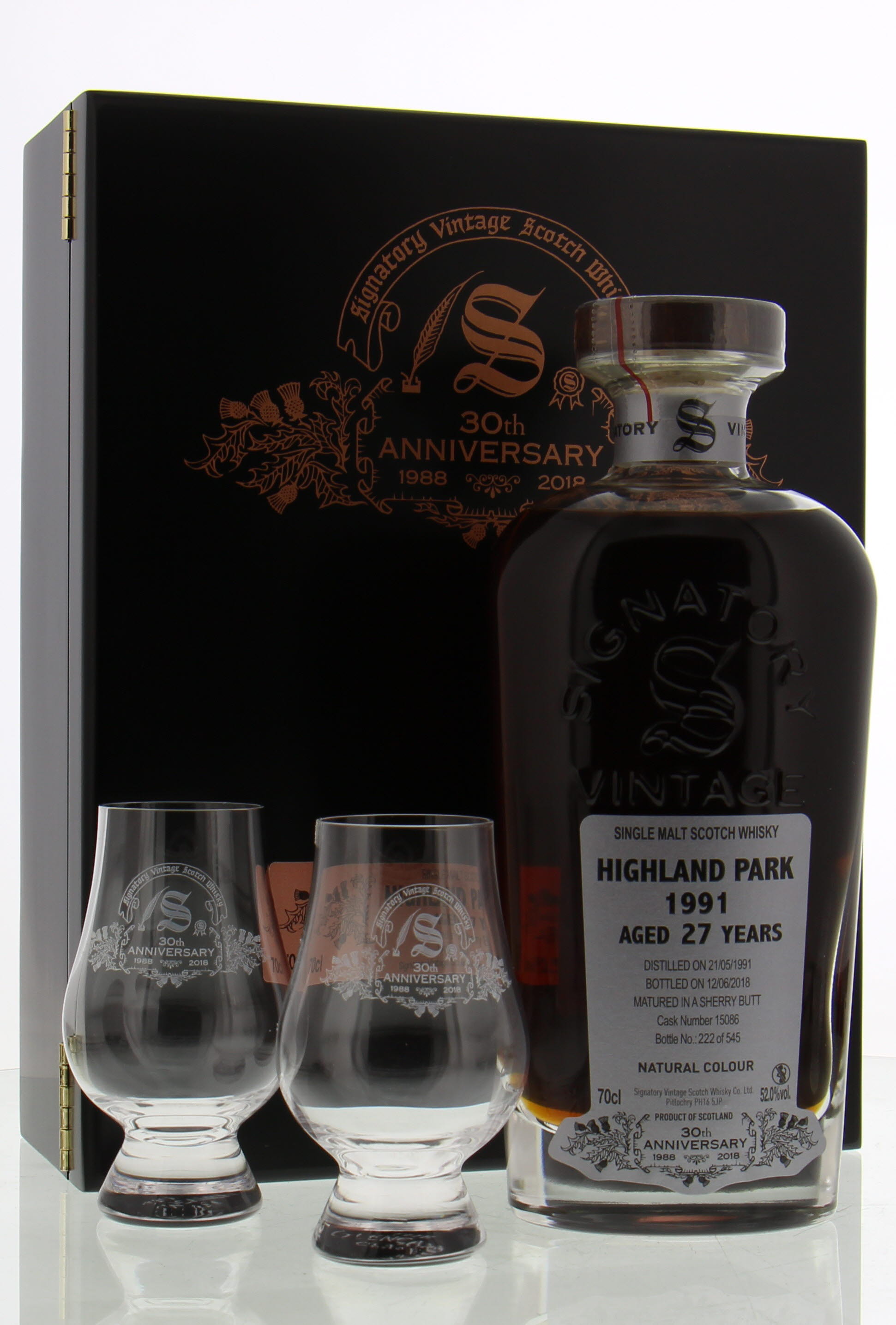 Highland Park - 27 Years Old Signatory 30th Anniversary Cask 15086 52% 1991