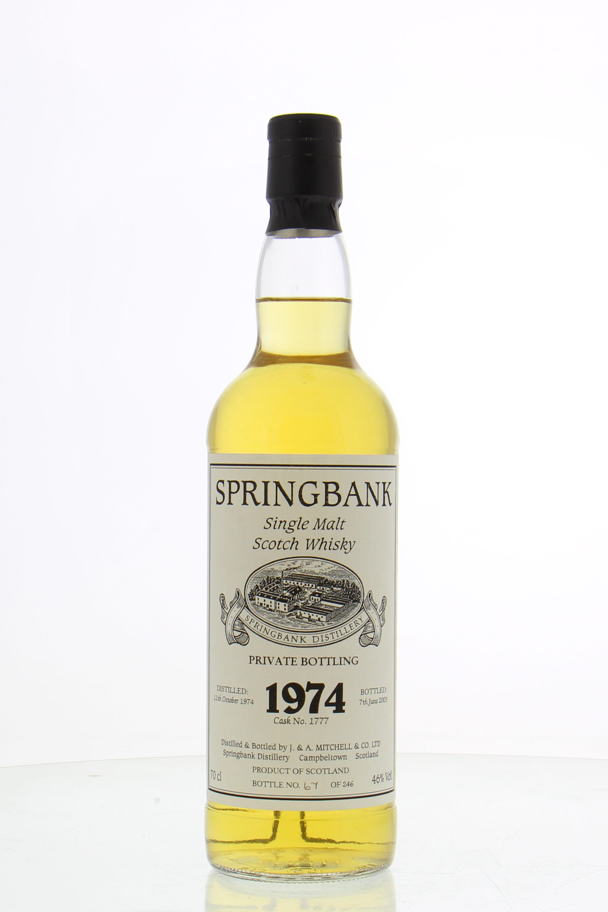 Springbank - 28 Years Old Private Bottling Cask 1777 56.7% 1974 Nederlands