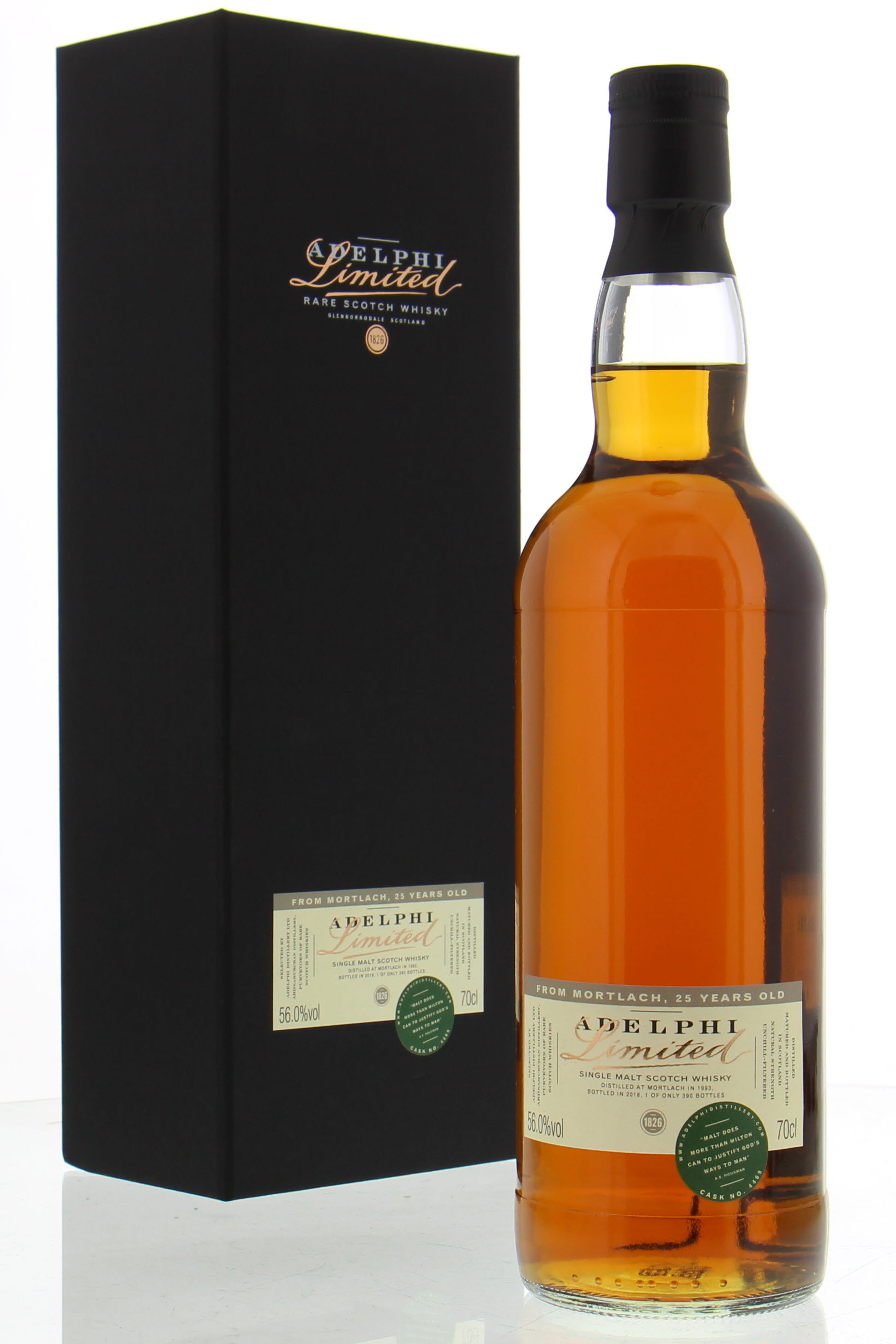 Mortlach - 25 Years Old Adelphi Cask 4469 56% 1993 In original Container