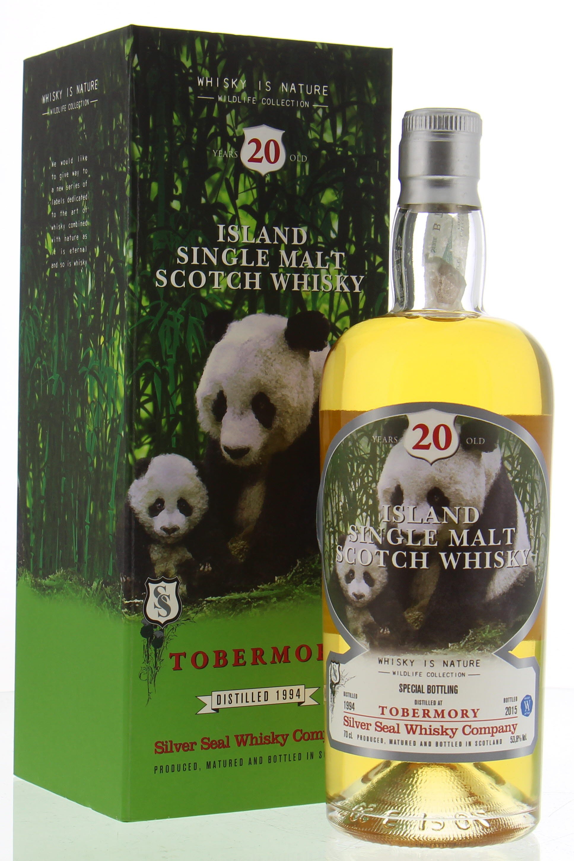 Tobermory - 20 Years Old Silver Seal Wildlife Collection Cask 145 53.8% 1994 In Original Container