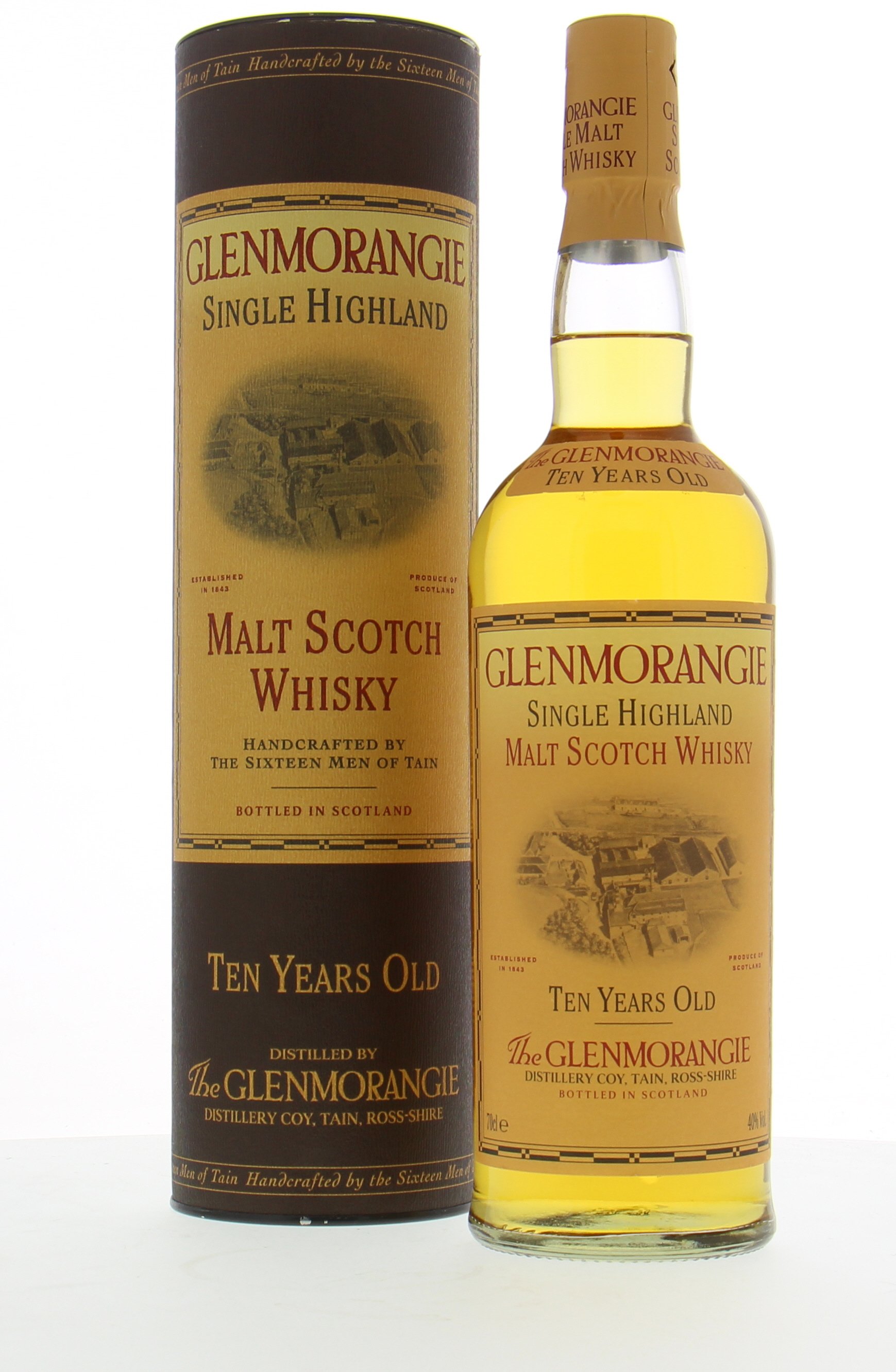Glenmorangie - 10 Years Old 90's bottle 43% NV In Original Container