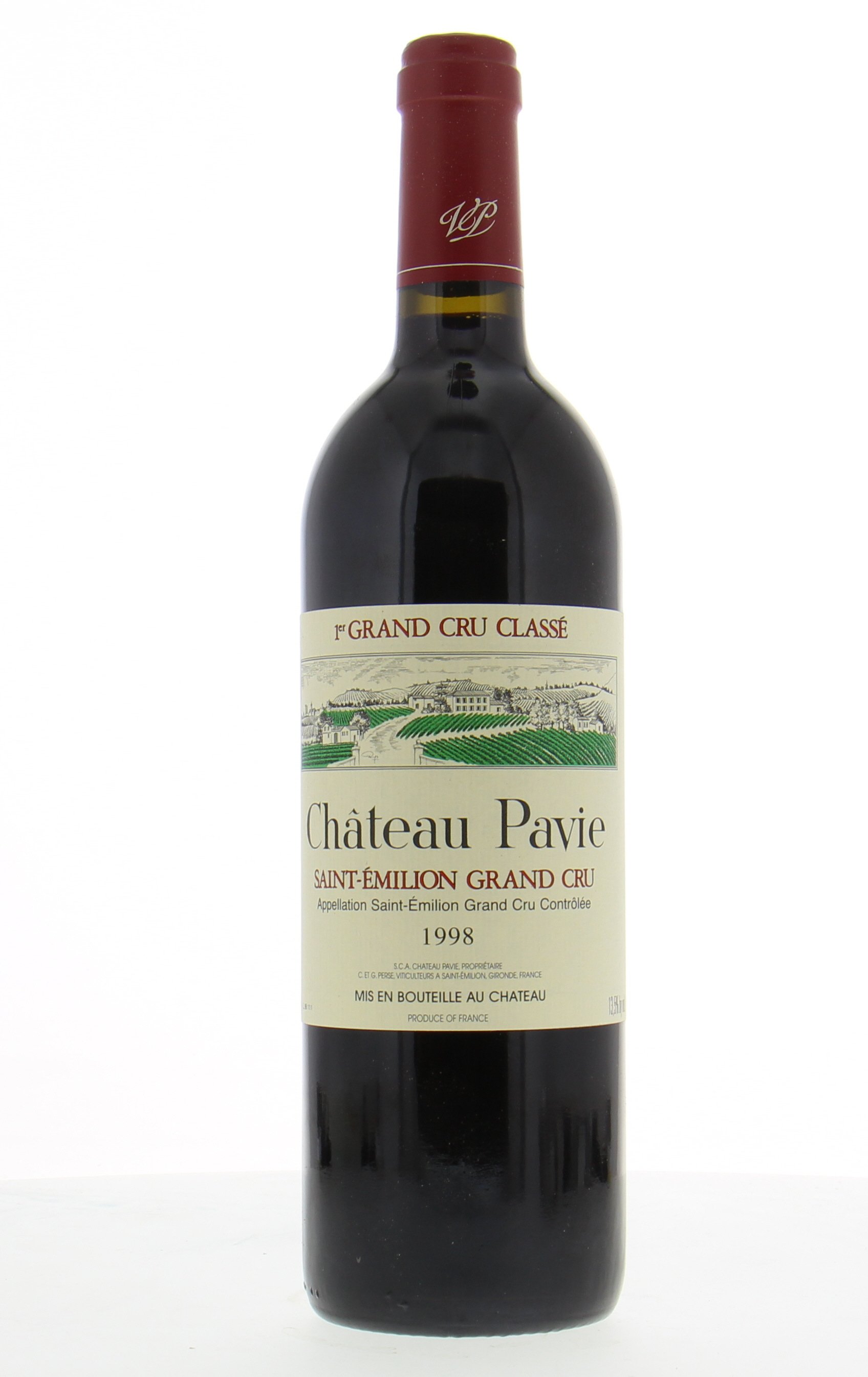Chateau Pavie - Chateau Pavie 1998 From Original Wooden Case