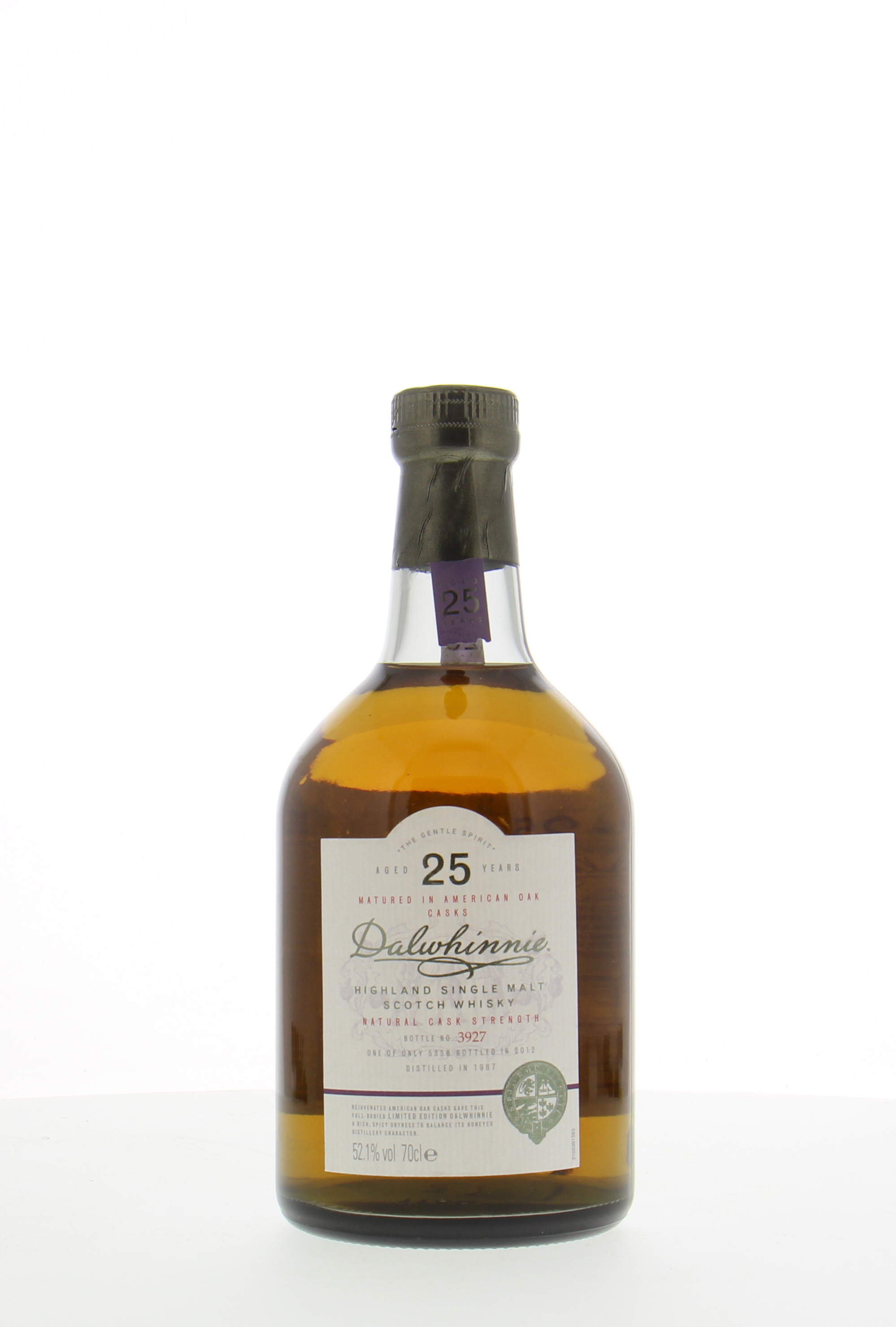 Dalwhinnie - 25 Years Old Diageo Special Releases 2012 52.1% 1987 No Original Box Included! 10029