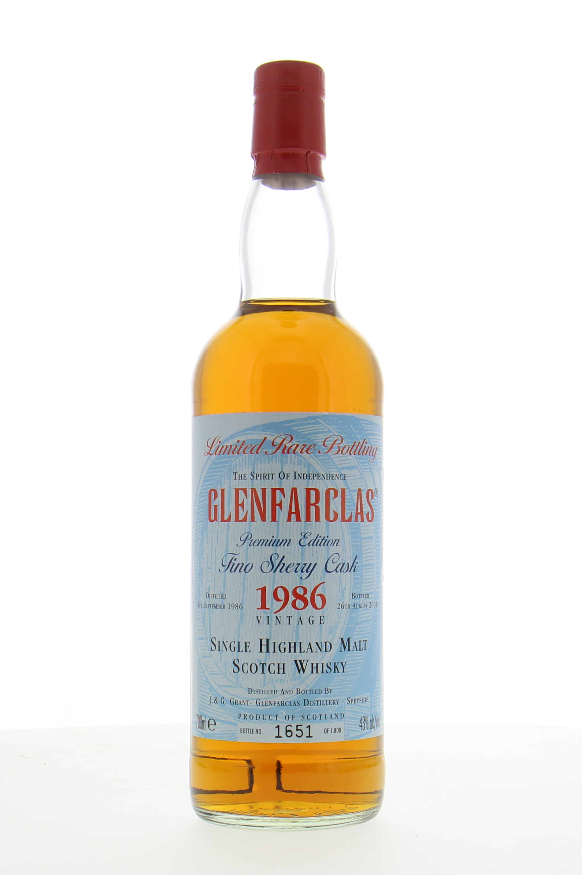 Glenfarclas - 1986 Limited Rare Bottling 43% NV NO Original Box Included! 10036