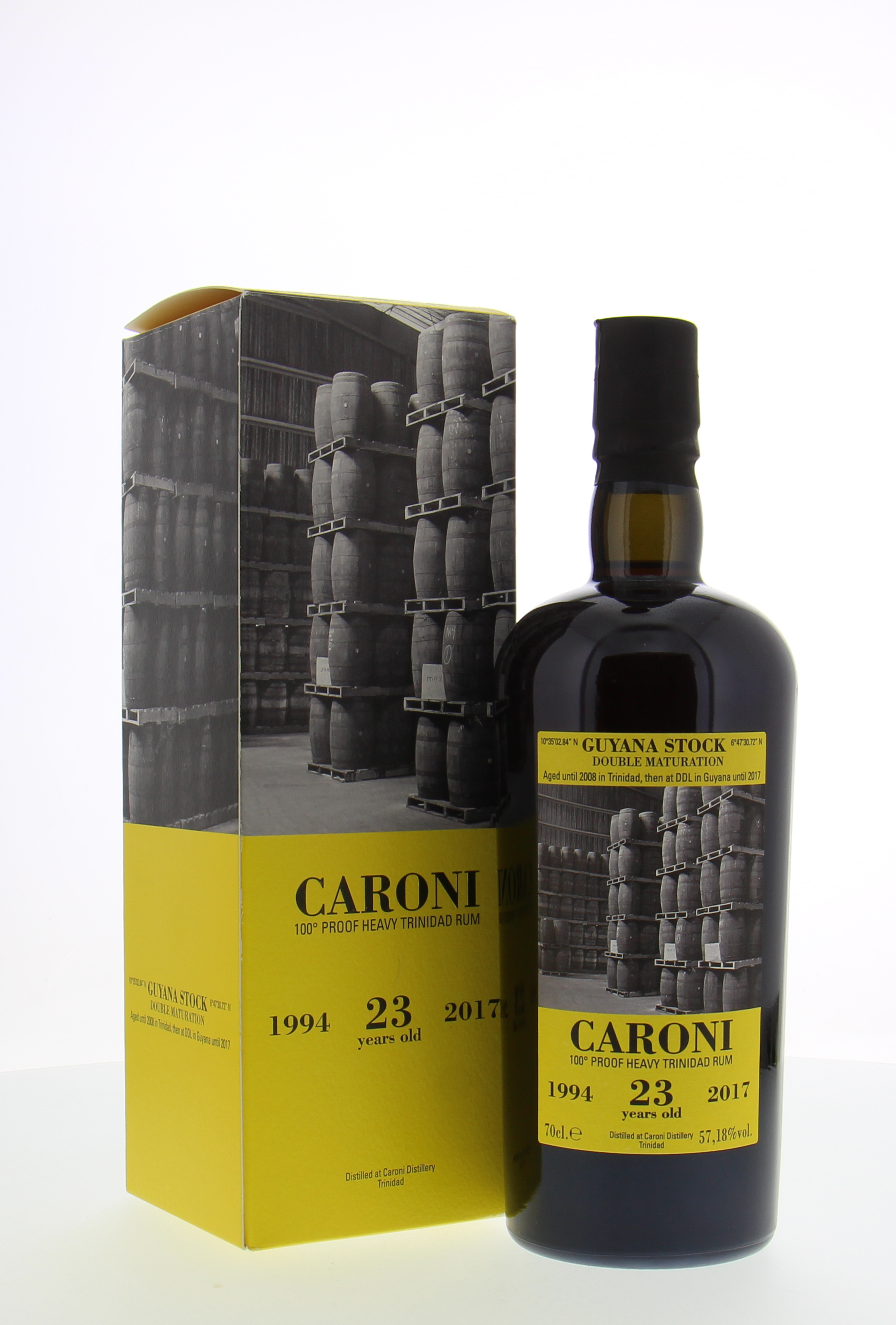 Caroni - 23 Years Old Guyana Stock 57.18% 1994 In Original Box 10046