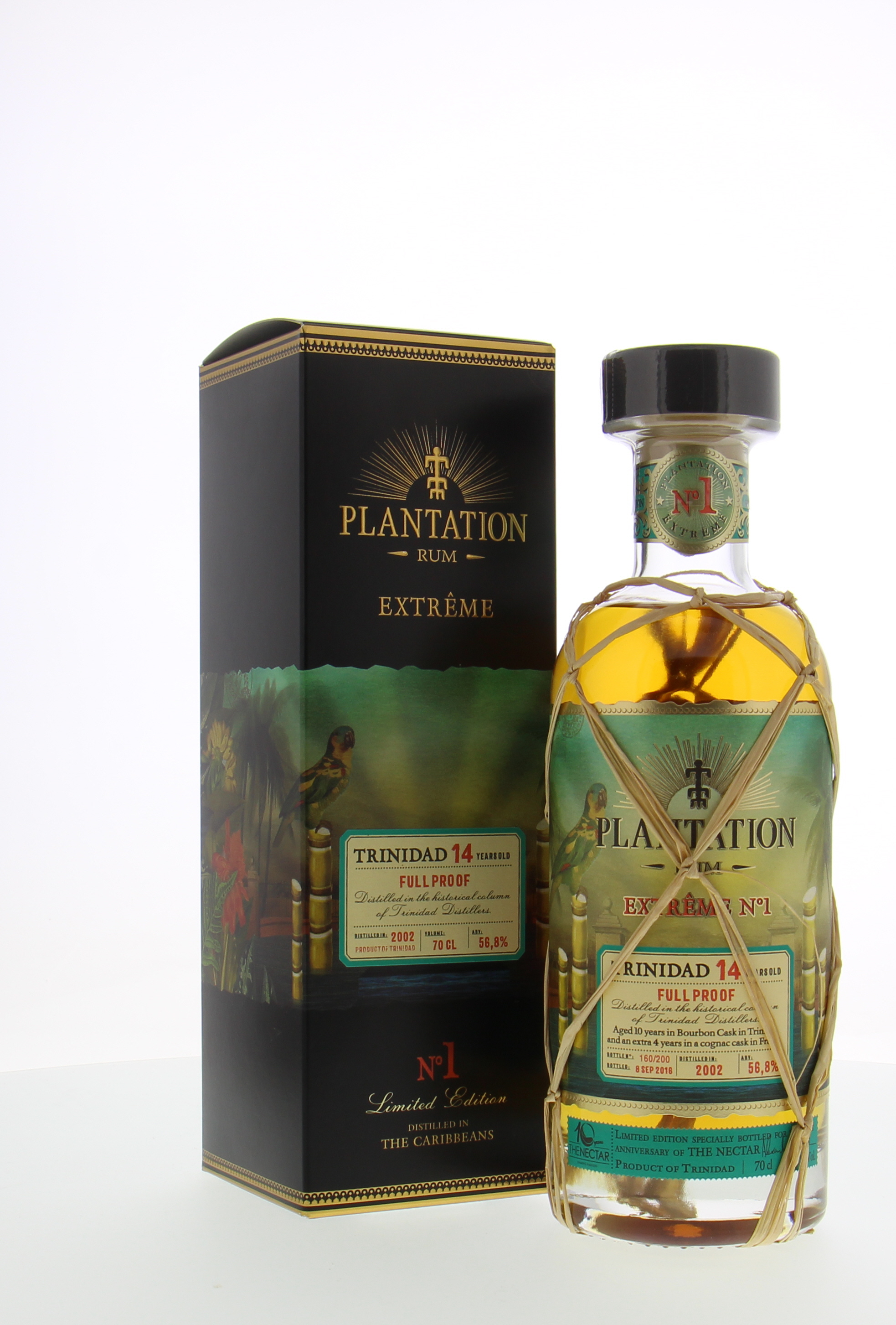 Trinidad Distillers - 14 Years Old Plantation Extreme No.1 56.8% 2002 In Orginal Box 10046