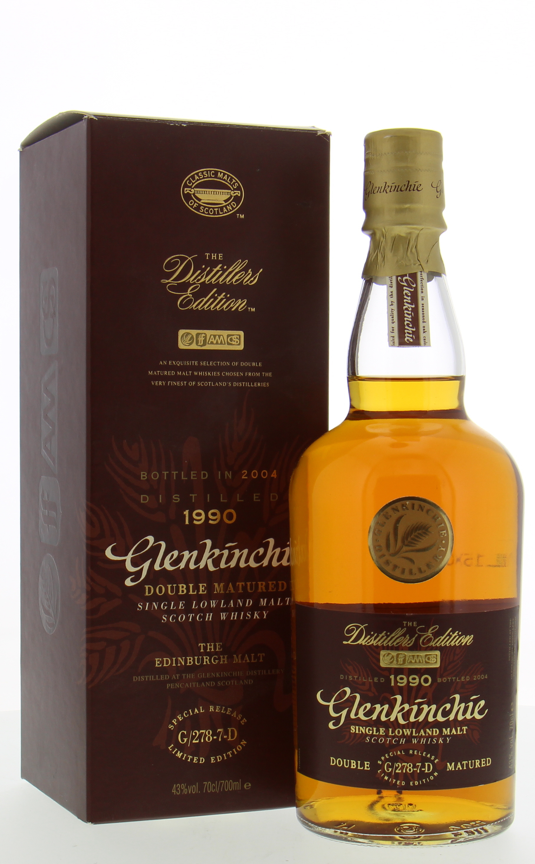 Glenkinchie - 1990 The Distillers Edition 43% NV In orginal Box
