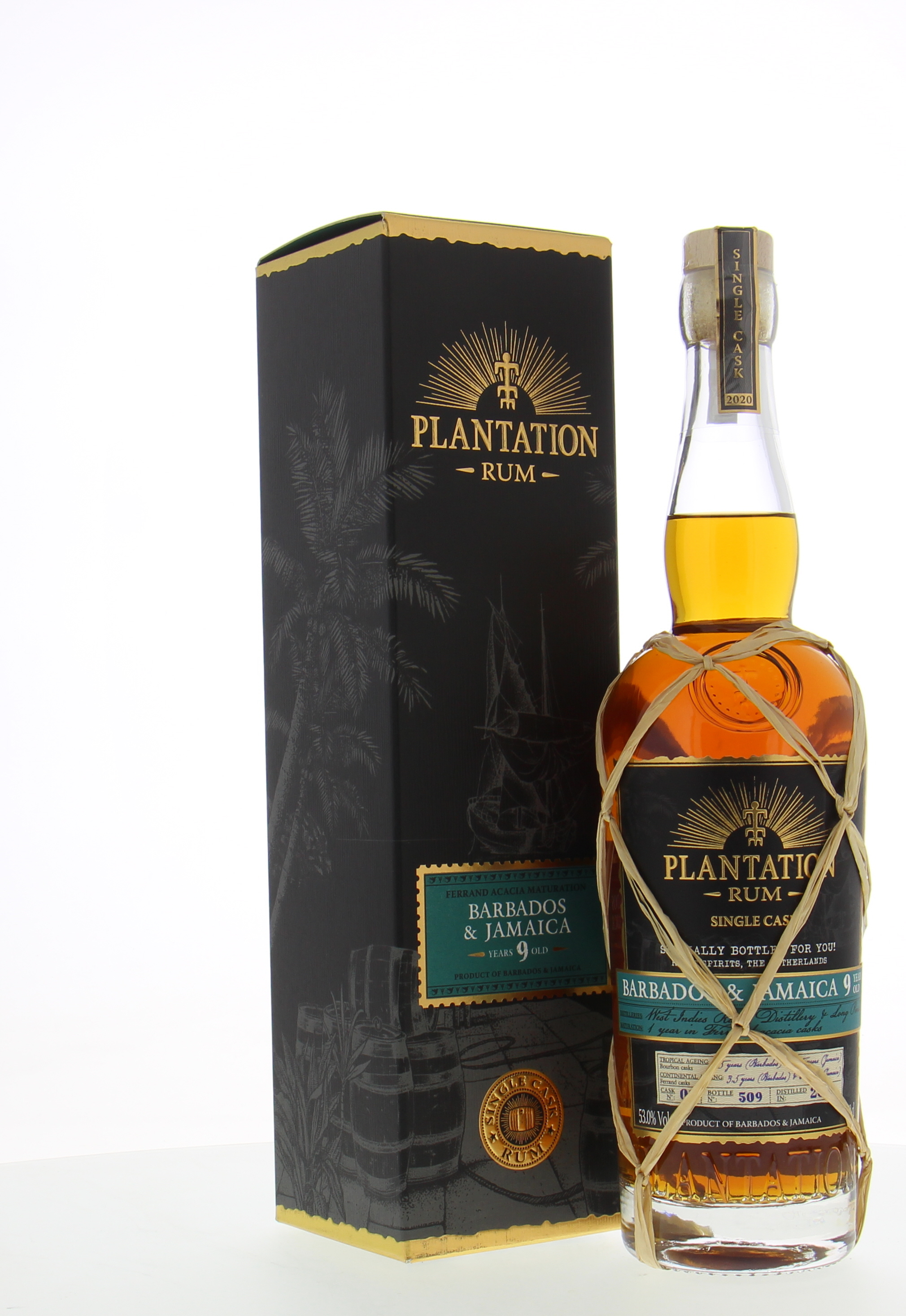 Plantation Rum - 9 Years Old Barbados & Jamaica Cask 1 53% 2011 In Orginal Box