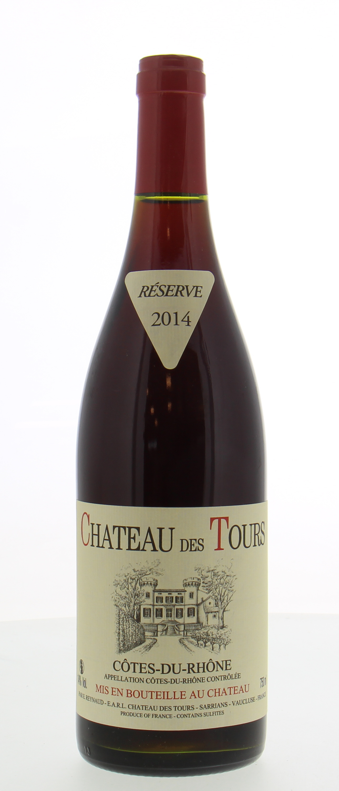 Rayas - Chateau des Tours Cotes du Rhone reserve Rouge 2014 Perfect