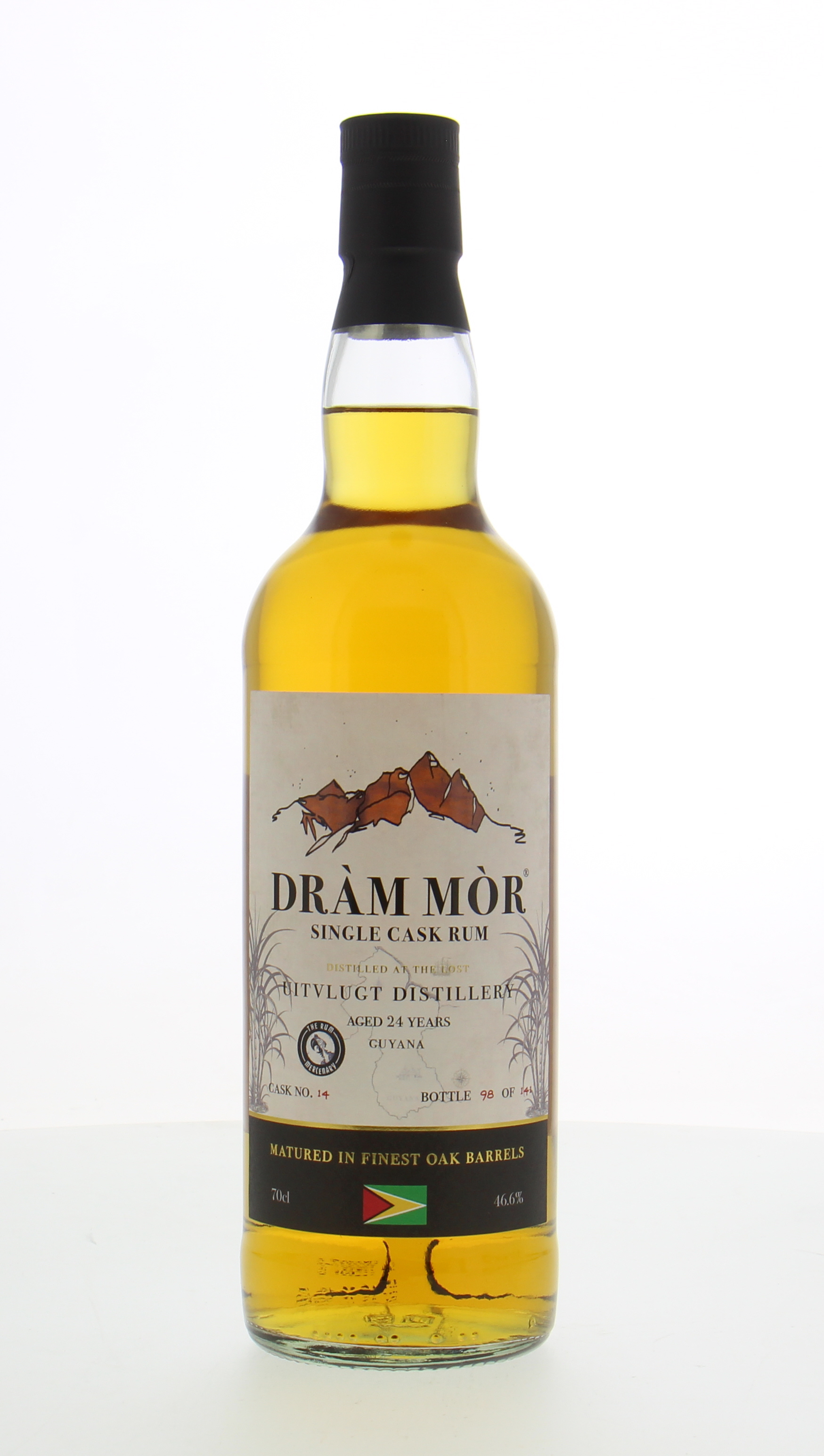 Uitvlugt - 24 Years Old Drám Mór Cask 14 for the Rum Mercenary 46.6% 1997