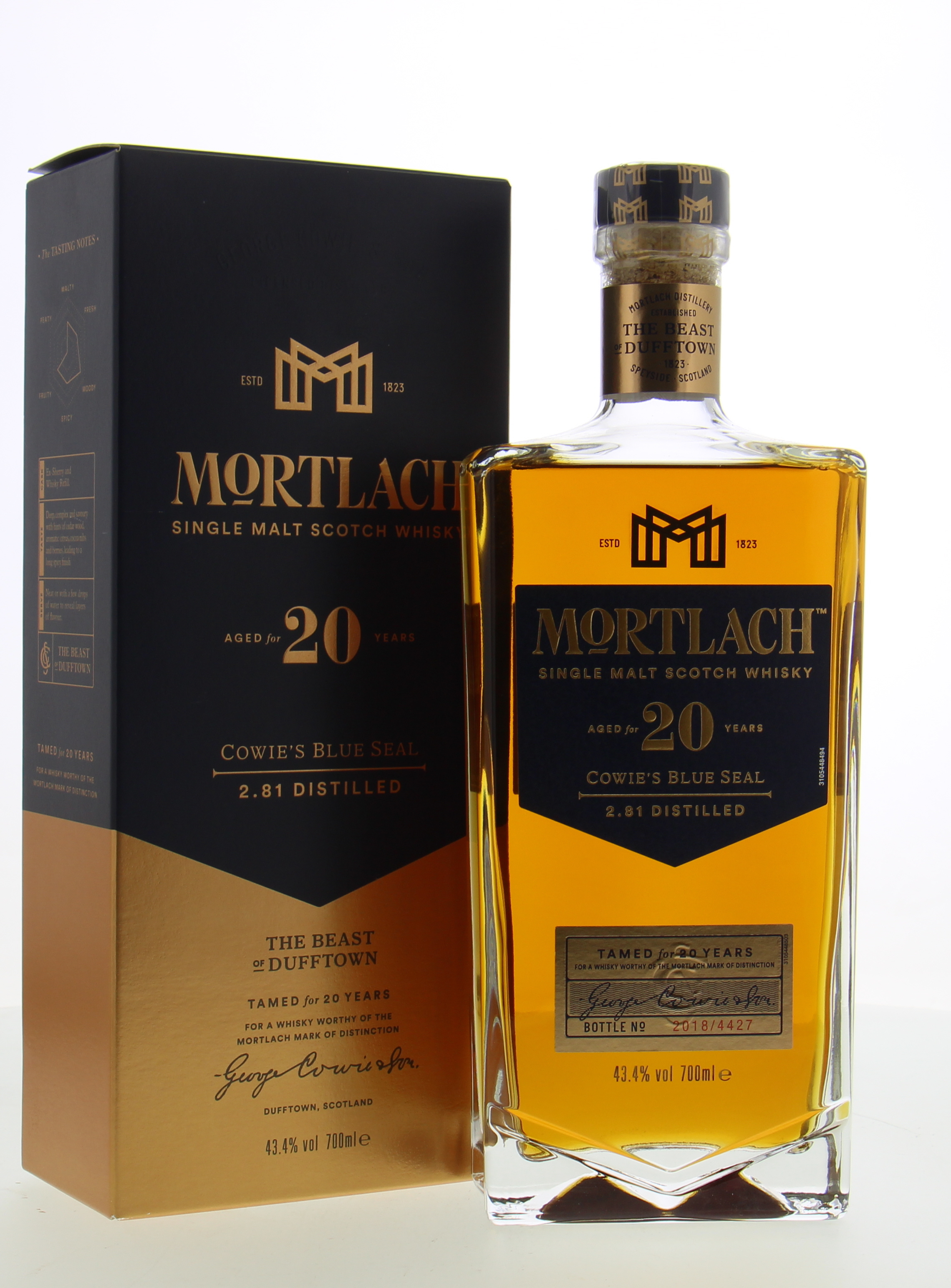 Mortlach - 20 Years Old Cowie's Blue Seal 43.4% NV