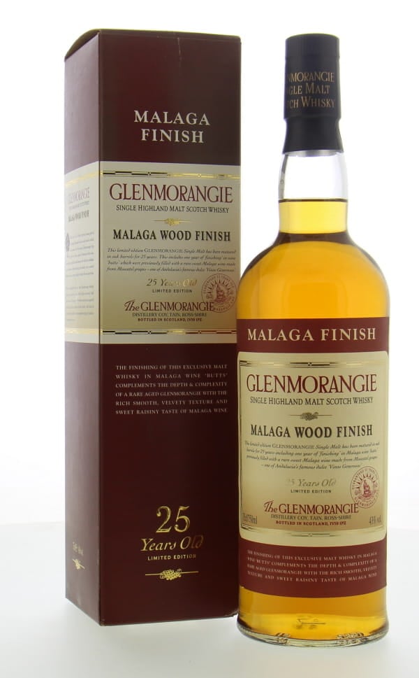 Glenmorangie - 25 Years Old Malaga Wood Finish 43% NV