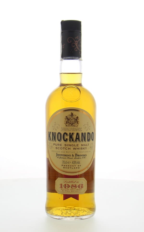 Knockando - 1986 by Justerini & Brooks Ltd. 43% 1986