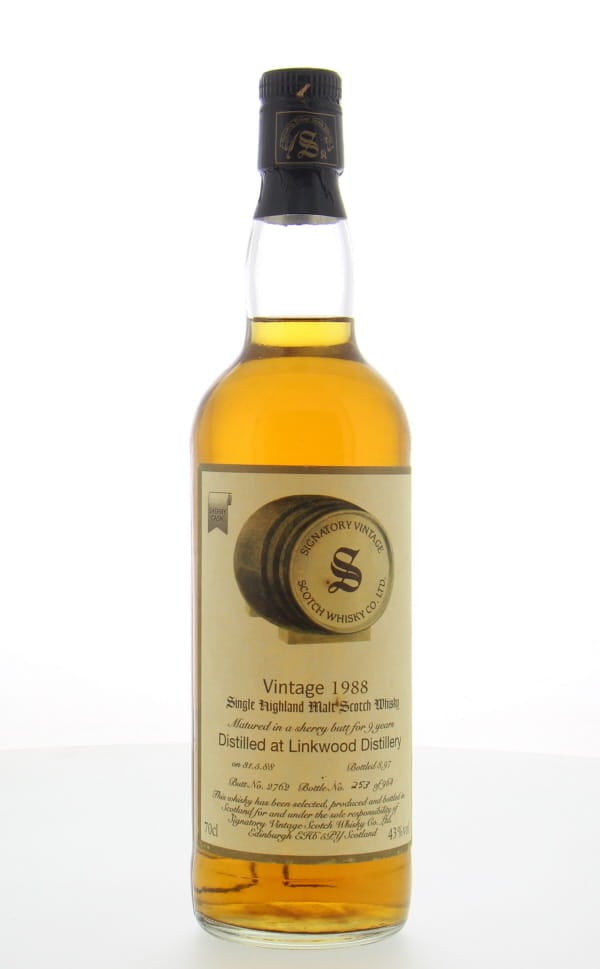 Linkwood - 1988 Signatory Vintage Cask 2762 43% 1988