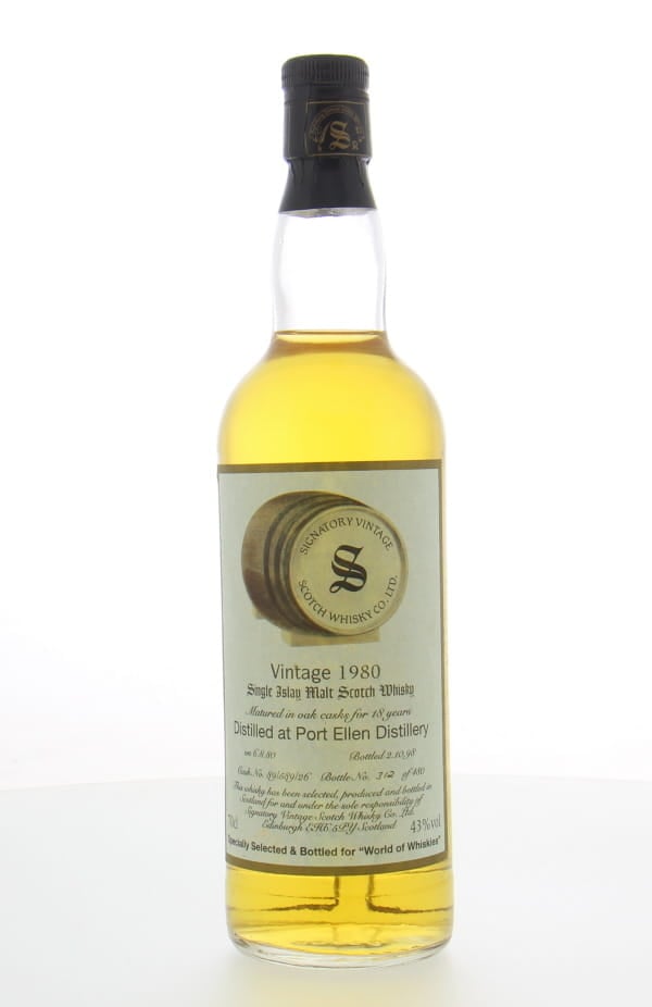 Port Ellen - 18 Years Old Signatory Vintage Collection Cask 89/589/26 43% 1980