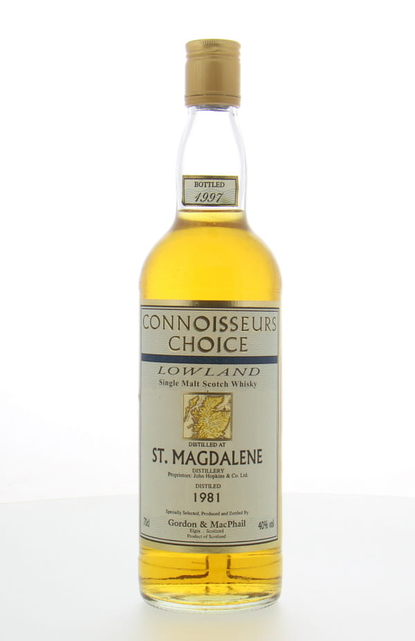 St. Magdalene - 1981  Gordon & MacPhail Connoisseurs Choice Map Label 40% 1981