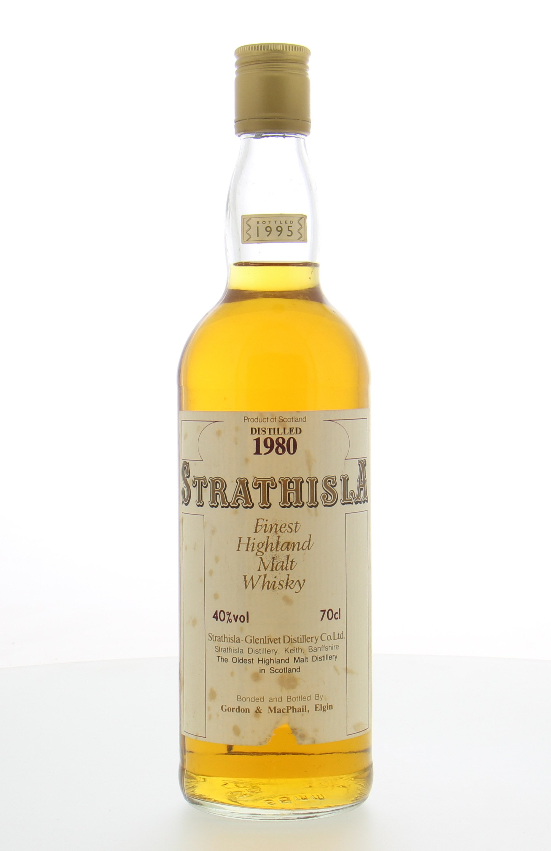 Strathisla - 15 Years Old Gordon & MacPhail  Finest Highland Malt Whisky 40% 1980