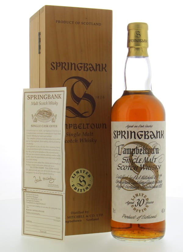 Springbank - 30 Years Old Millenium Limited Edtion 46% NV