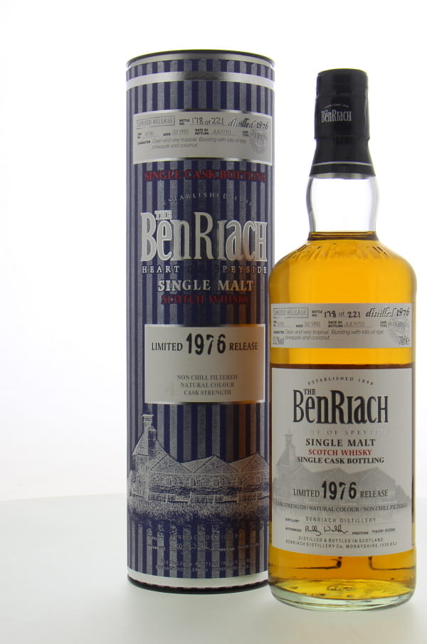 Benriach - 33 Years Old Single Cask Bottling Batch 7 Cask 8795 53.2% 1976