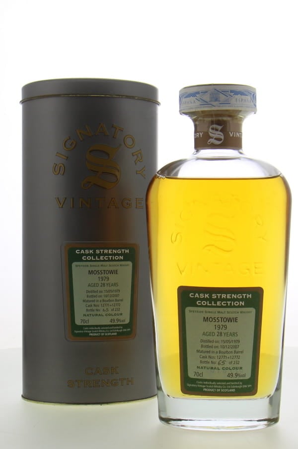 Mosstowie - 28 Years Old Signatory Vintage Cask Strength Collection Cask 12771 & 72 49.9% 1979