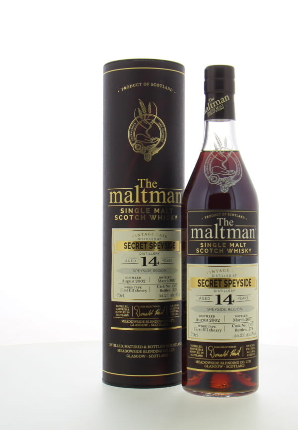 Speyside Region - Secret Speyside 14 Years Old The Maltman Cask 007 55.2% 2002