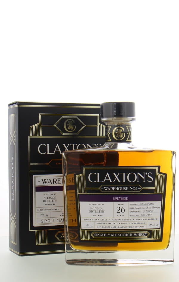 Speyside Distillery - 26 Years Old Claxton's cask C22050 1996