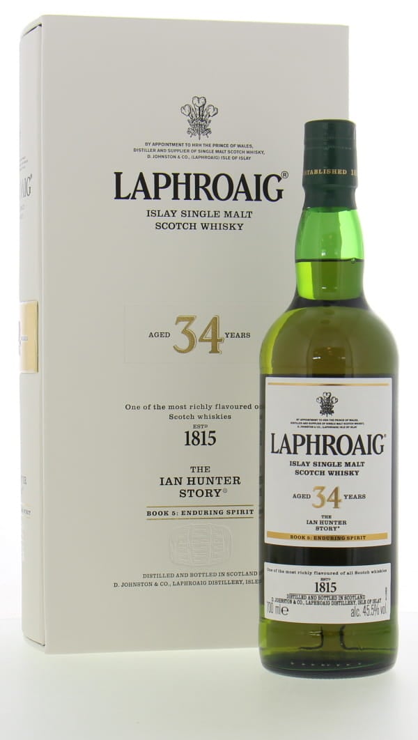 Laphroaig - 34 Years Old The Ian Hunter Story Book 5 1988