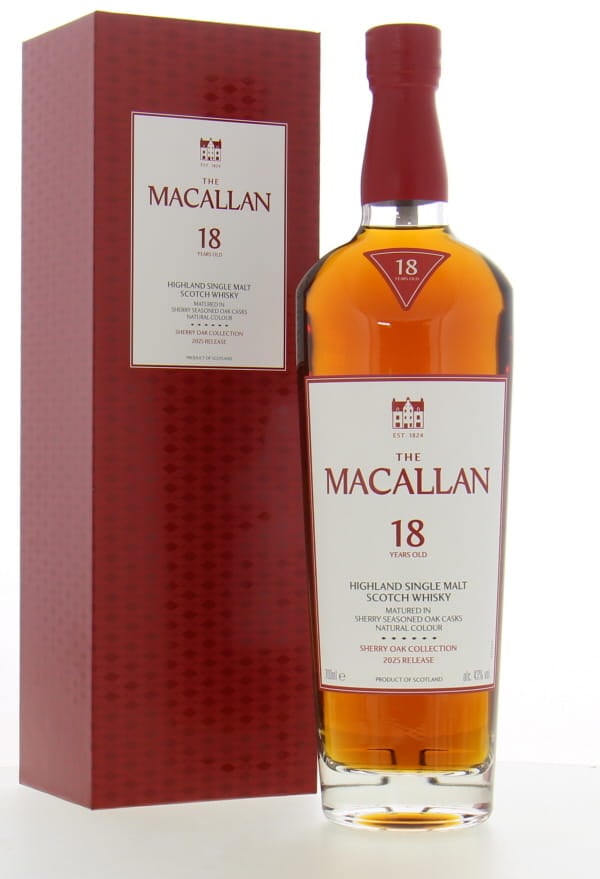 The Macallan - 18 Years Old Sherry Oak Cask 2025 release 43% 