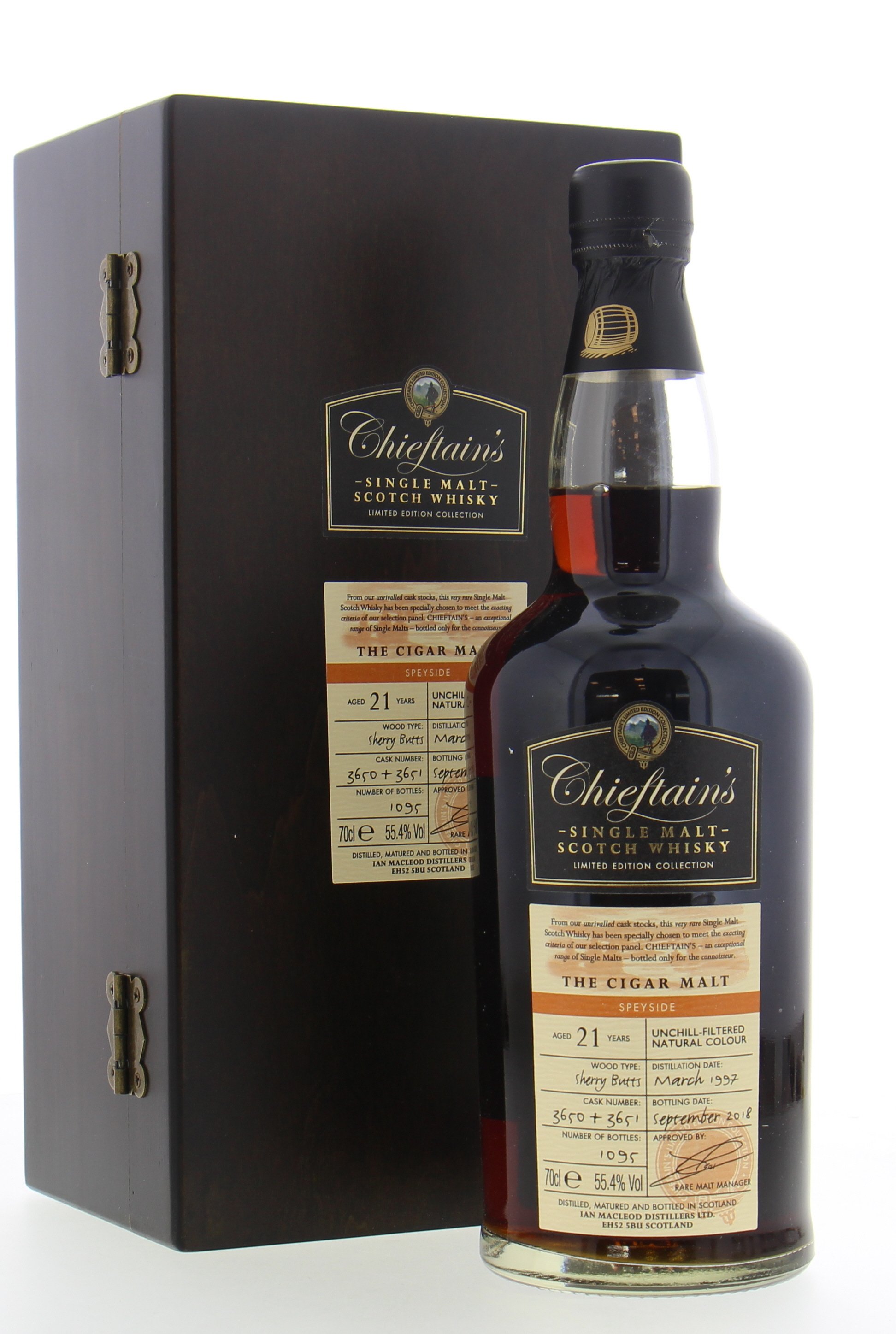 Mortlach - 21 Years Old The Cigar Malt Cask 3650-3651 1997 10158