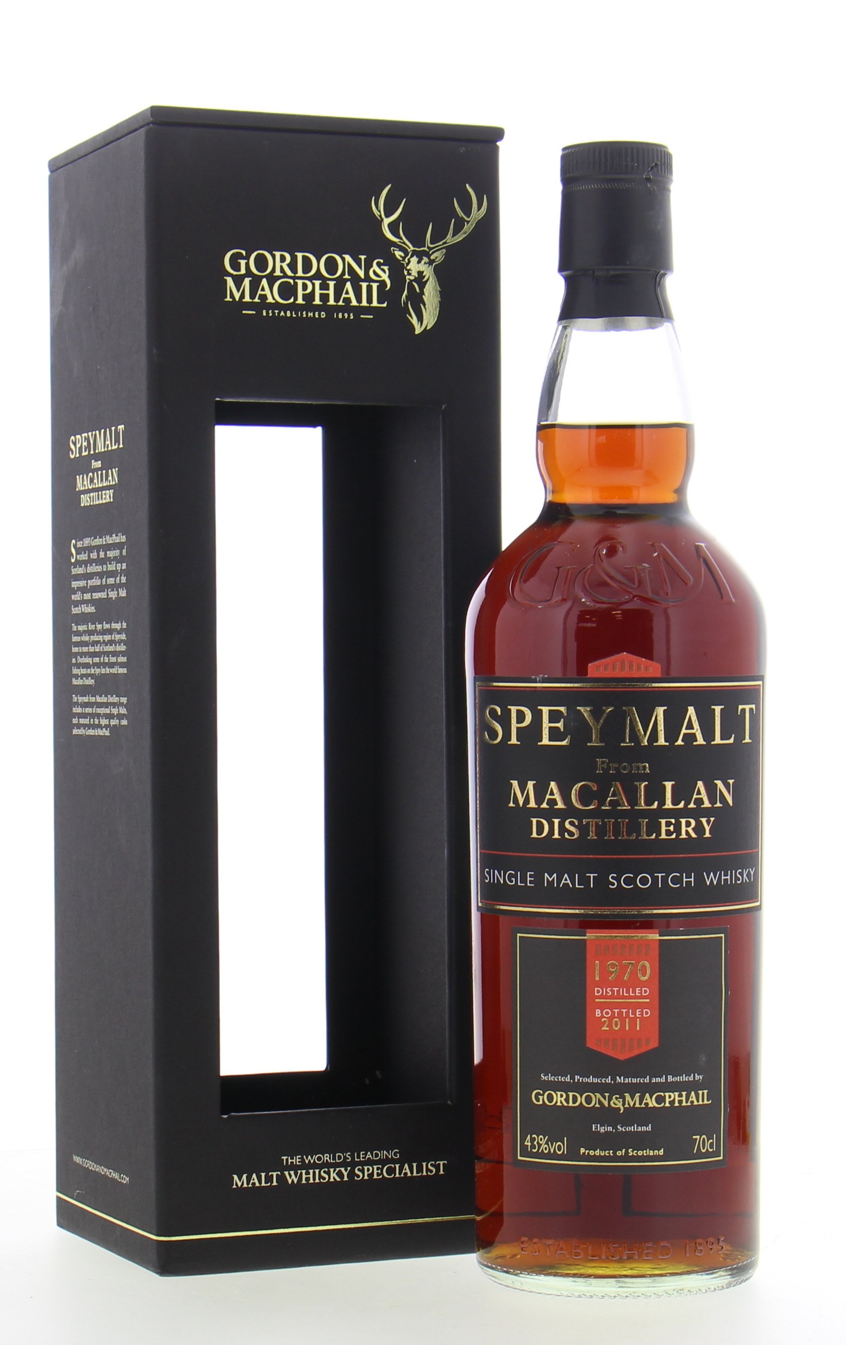 The Macallan - 1970 40 years old Gordon & MacPhail bottles 2011 1970